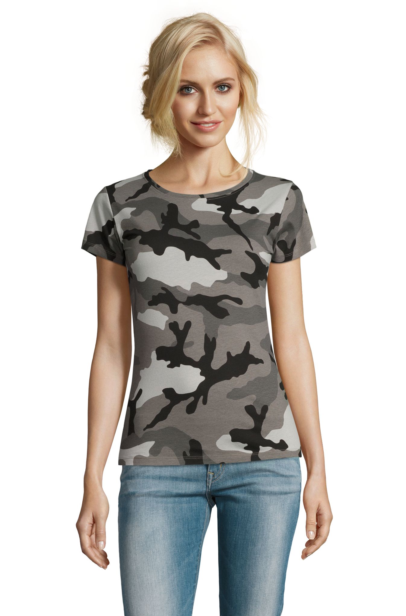 CAMOUFLAGE VROUWEN - 521 - GRIJZE CAMOUFLAGE