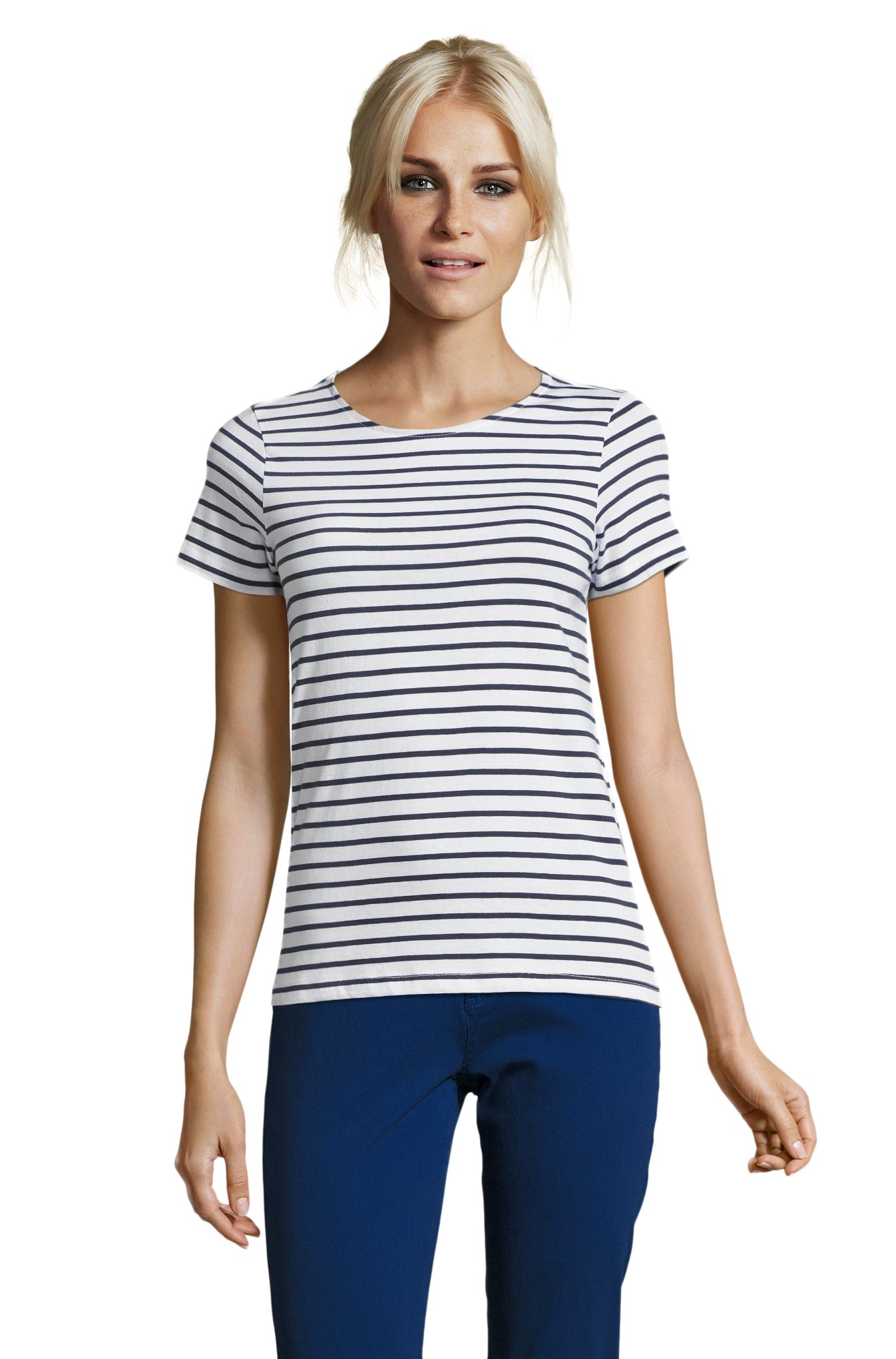 FEMMES MILES - 904 - BLANC / BLEU MARINE