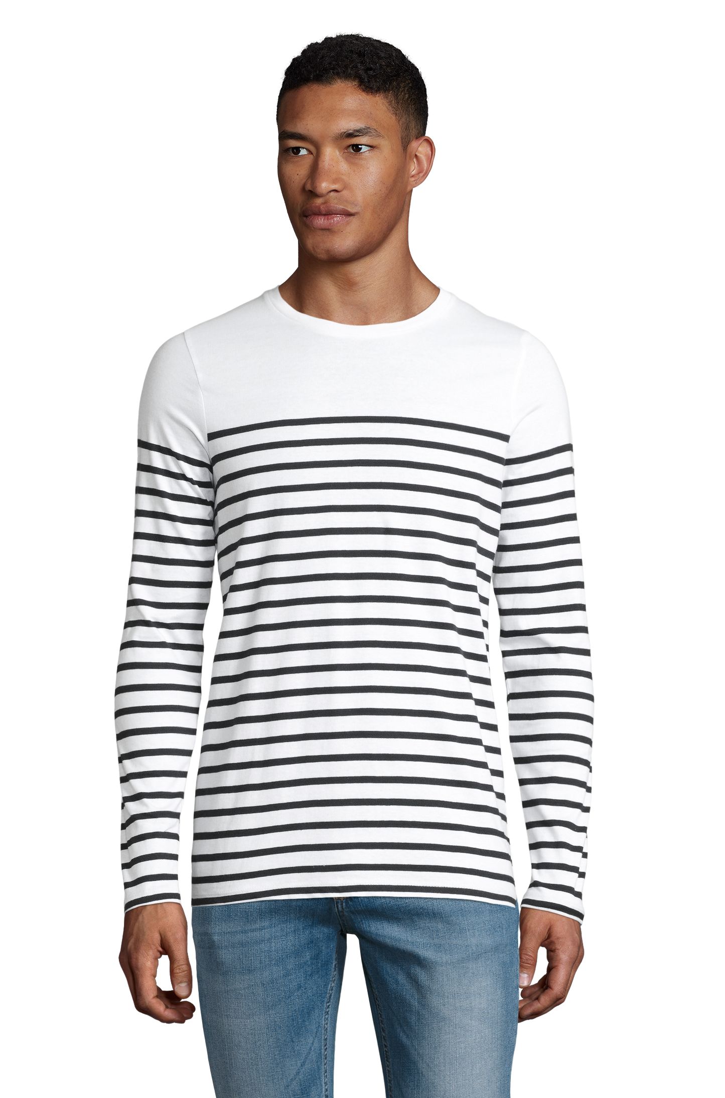 MATELOT LSL MEN - 904 - WIT / MARINEBLAUW