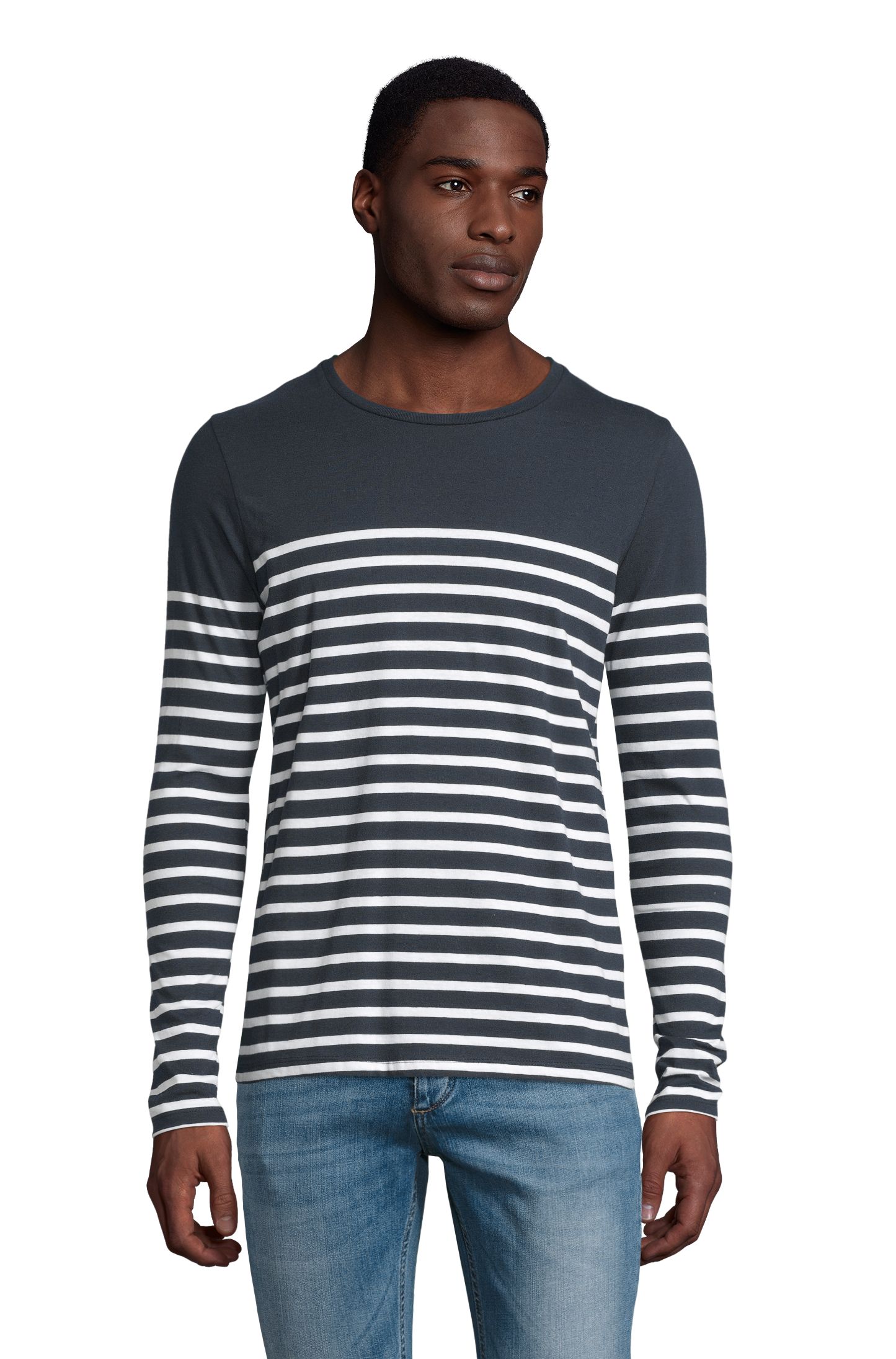 MATELOT LSL MEN - 912 - ULTRAMARIJNBLAUW / WIT