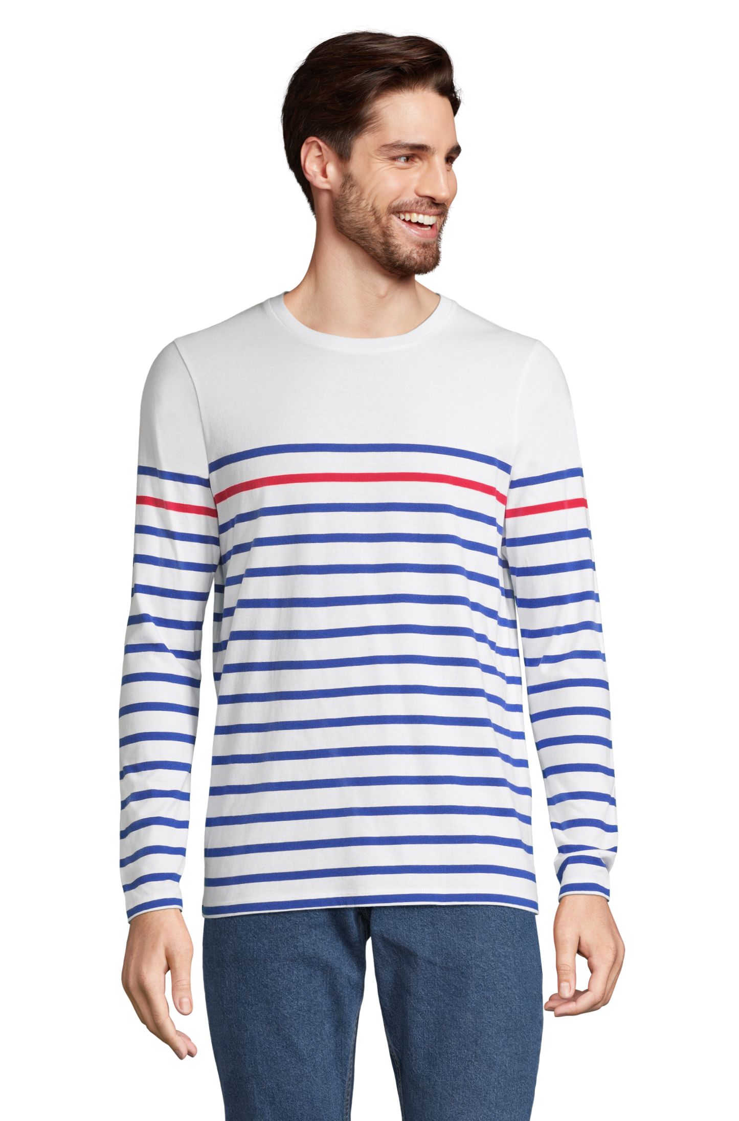 MATELOT LSL MEN - 872 - WIT / KONINGSBLAUW / ROOD