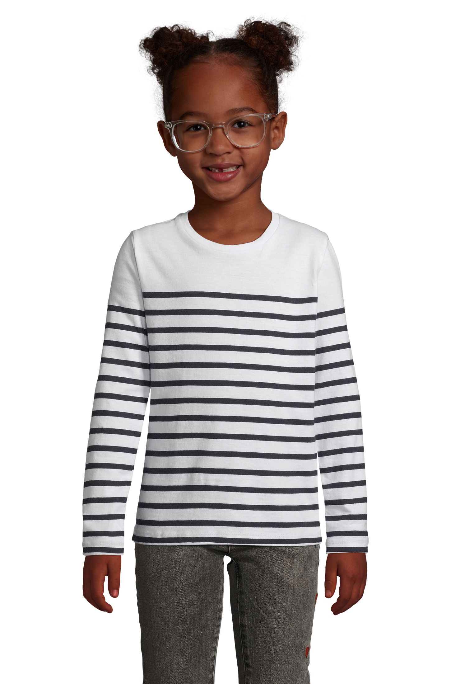 MATELOT LSL KIDS - 912 - BLEU ULTRAMARINE / BLANC