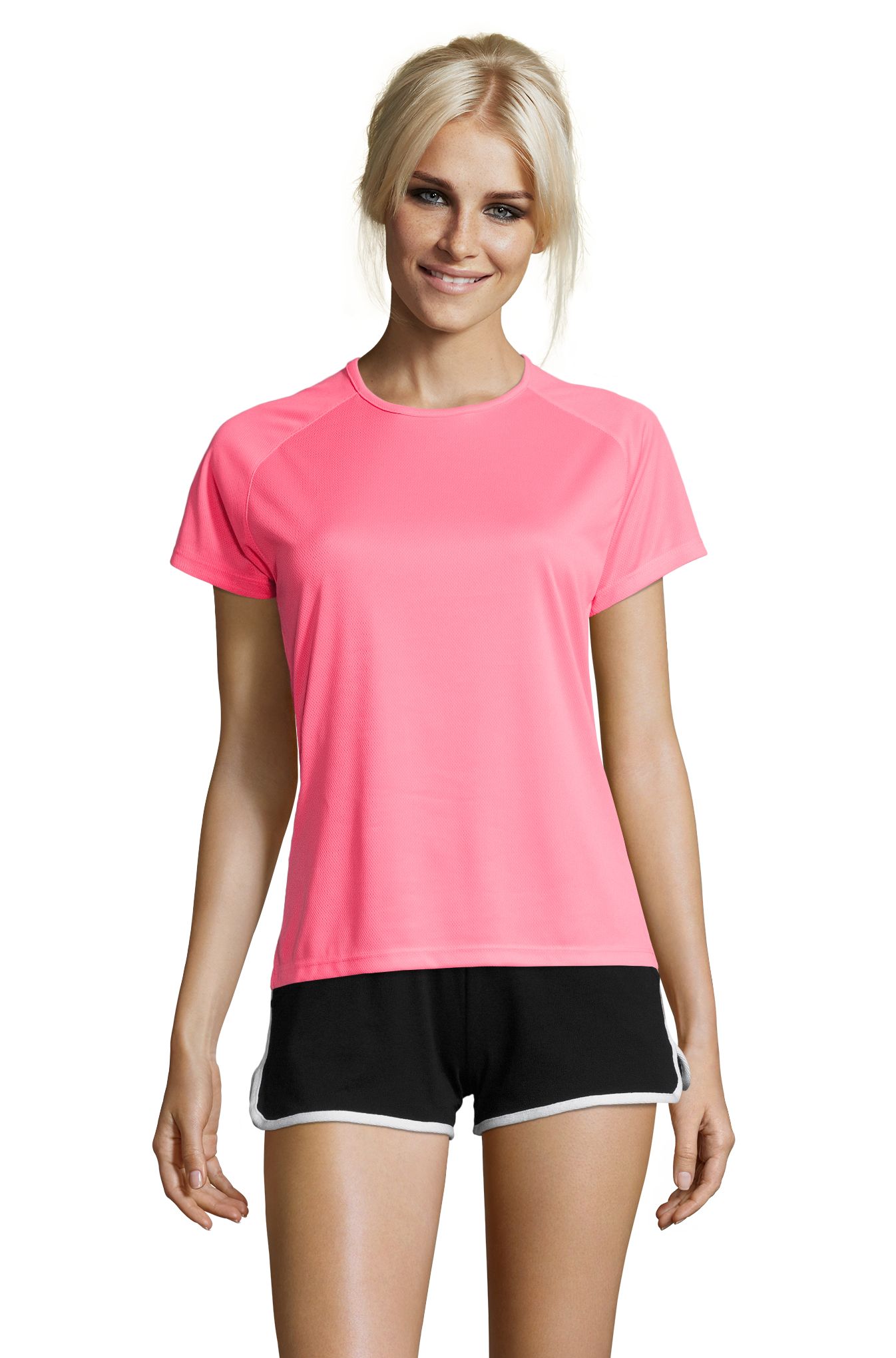 SPORTIEVE VROUWEN - 129 - FLUORESCEREND ROZE 2
