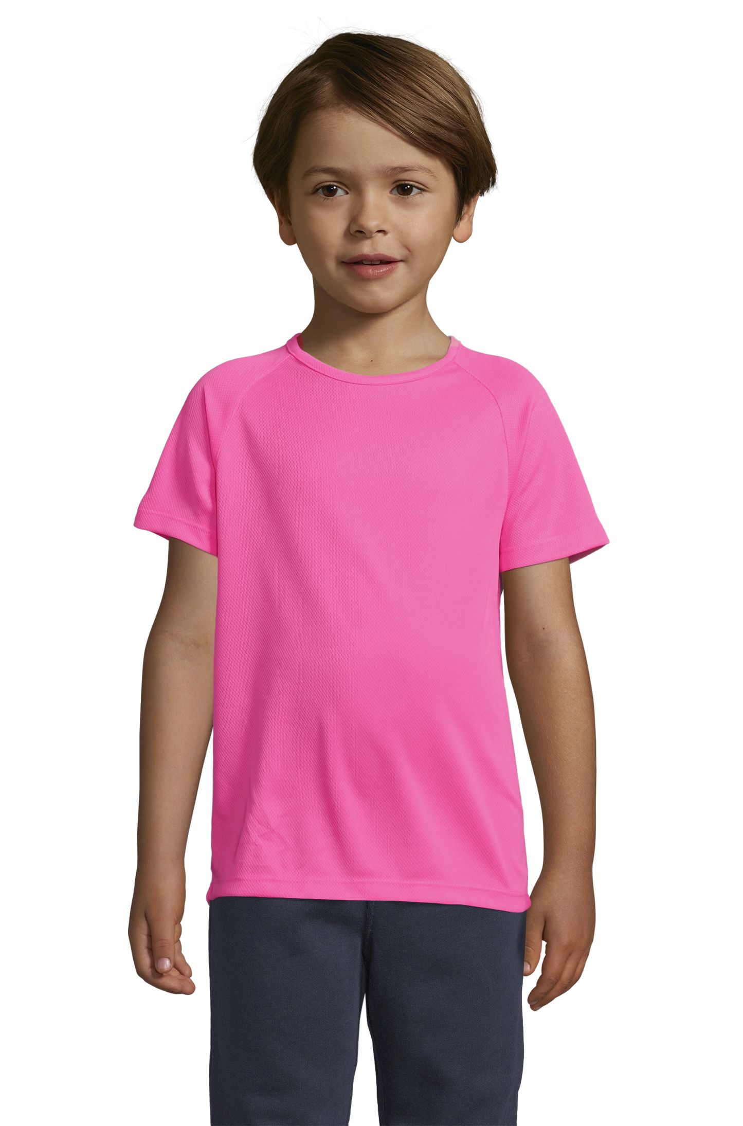 SPORTIEVE KINDEREN - 129 - FLUORESCEREND ROZE 2