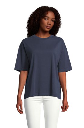 T-shirt oversize à coupe carrée pour femme - 319 - BLEU ULTRAMARINE
