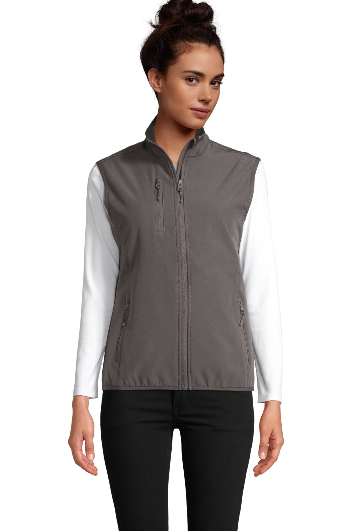 Gilet sans manches zippé Falcon pour femme - 370 - ANTHRACITE