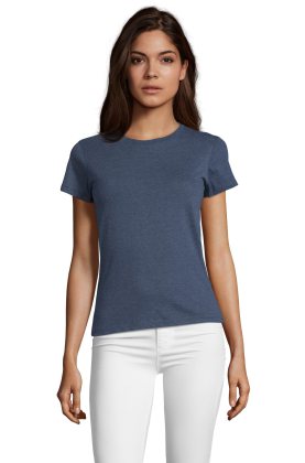 REGENT FIT DAMES - 222 - DENIM MELANGE