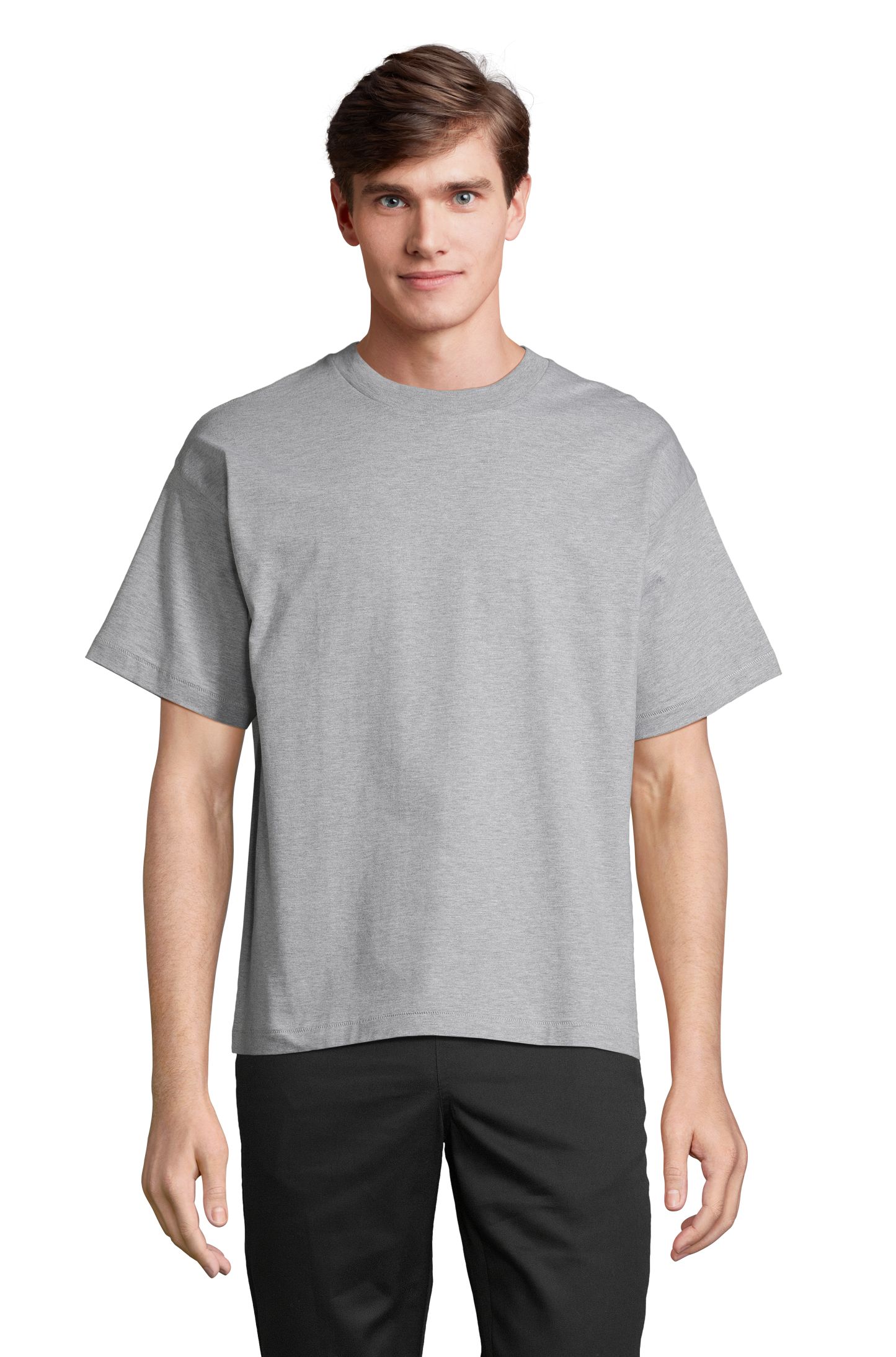 T-shirt unisexe oversize Legacy - 360 - MÉLANGE DE GRIS MOYEN