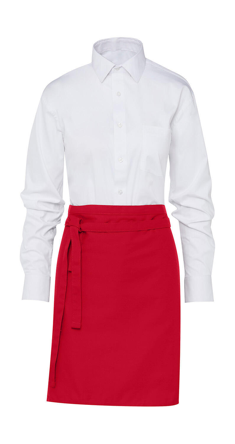 BRUSSEL - Kort bistroschort - 400 - Rood