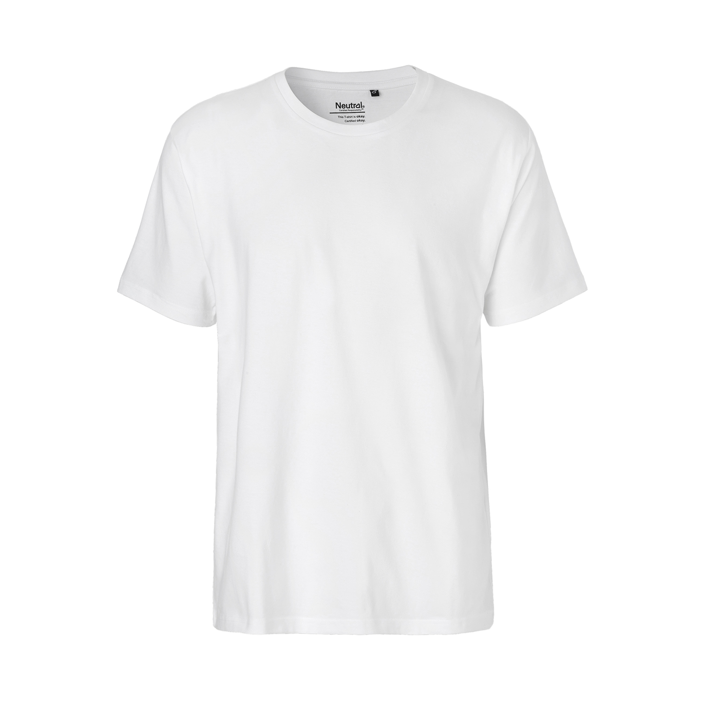 T-shirt met herenpasvorm - 01 - Wit