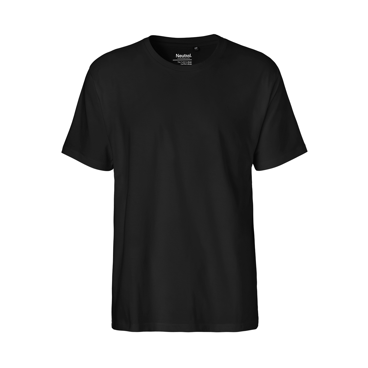 T-shirt met herenpasvorm - 03 - Zwart