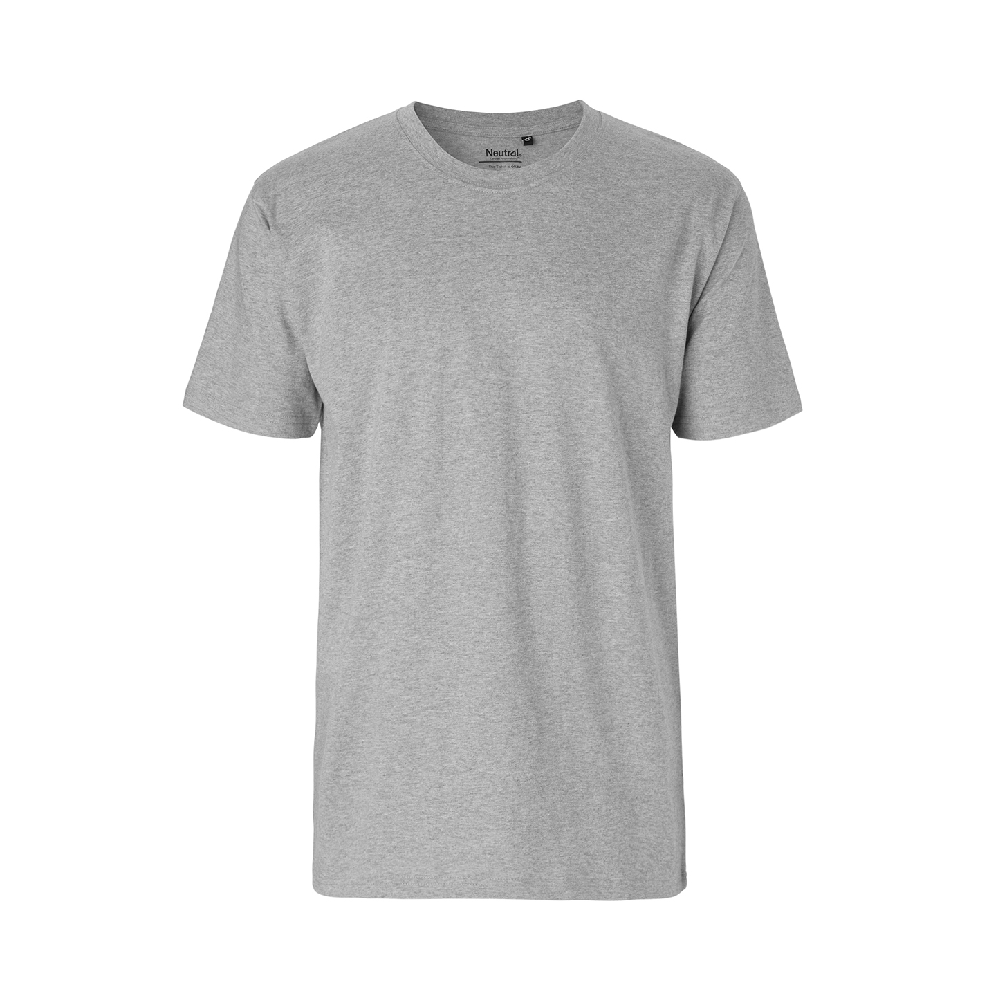T-shirt met herenpasvorm - 21 - Sportgrijs