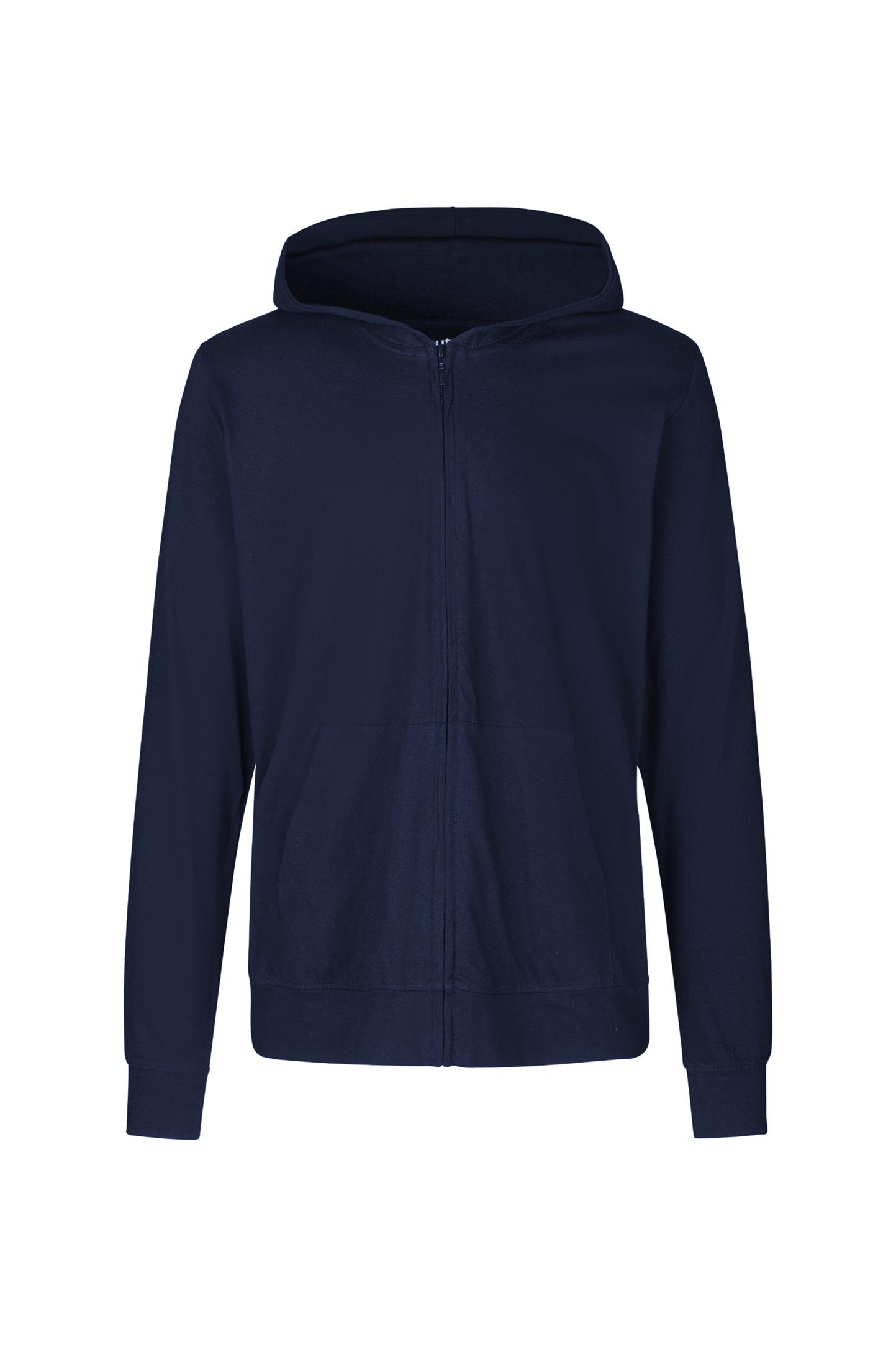 Unisex jersey hoodie met ritssluiting - 04 - Marine