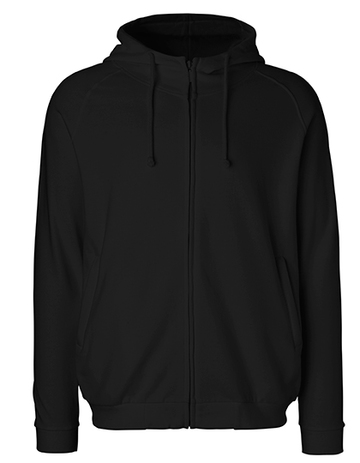 Sweat à capuche unisexe et fermeture éclair - 03 - Noir