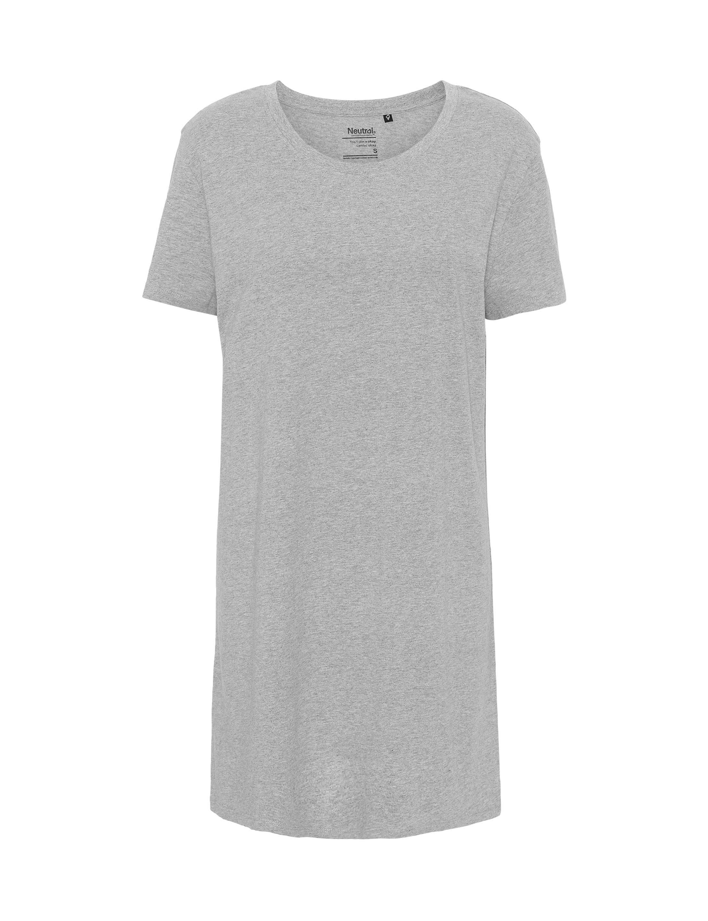 Robe pull à col rond pour femme - 21 - Gris Sport