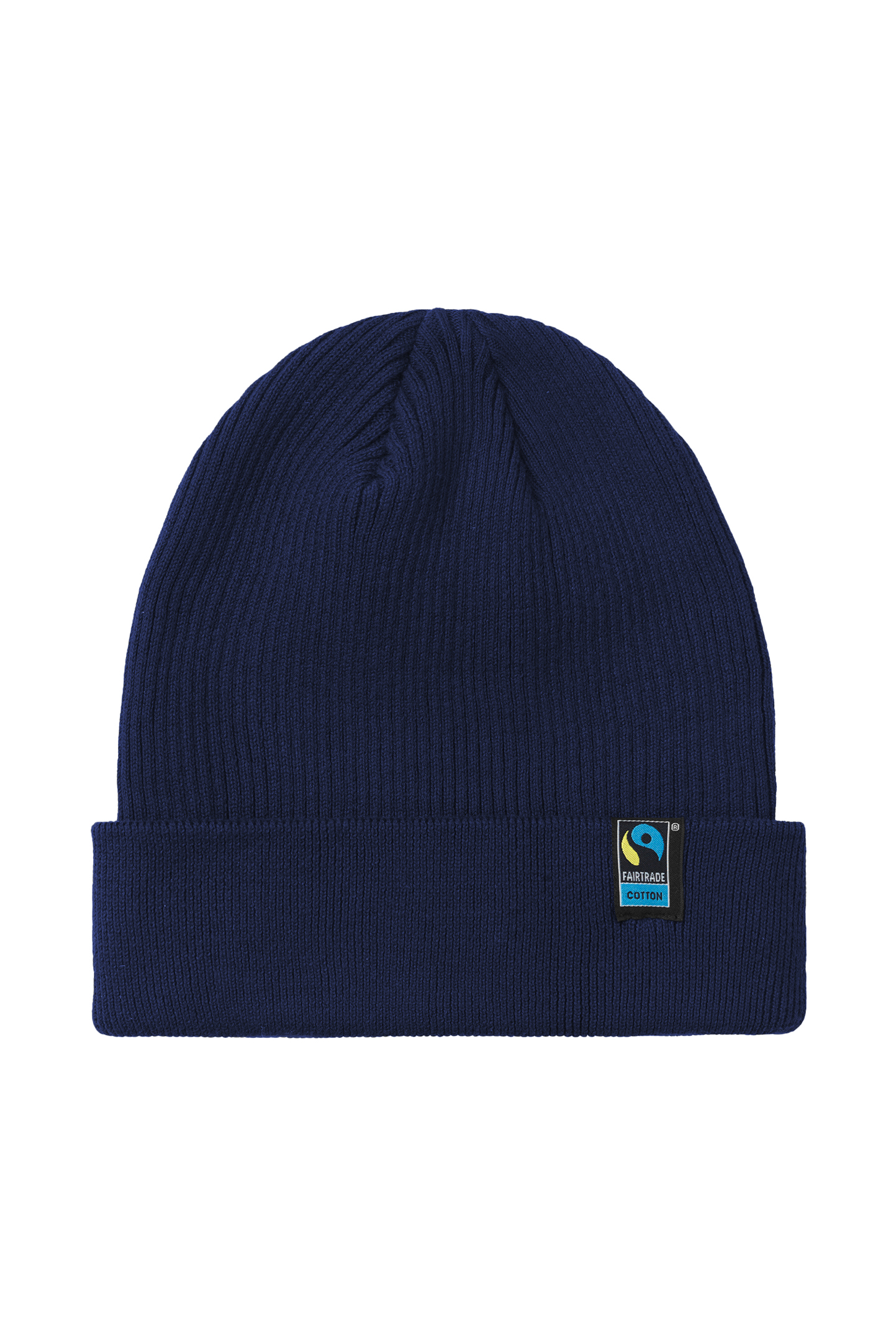 Gemengde gebreide muts - 04 - Marine