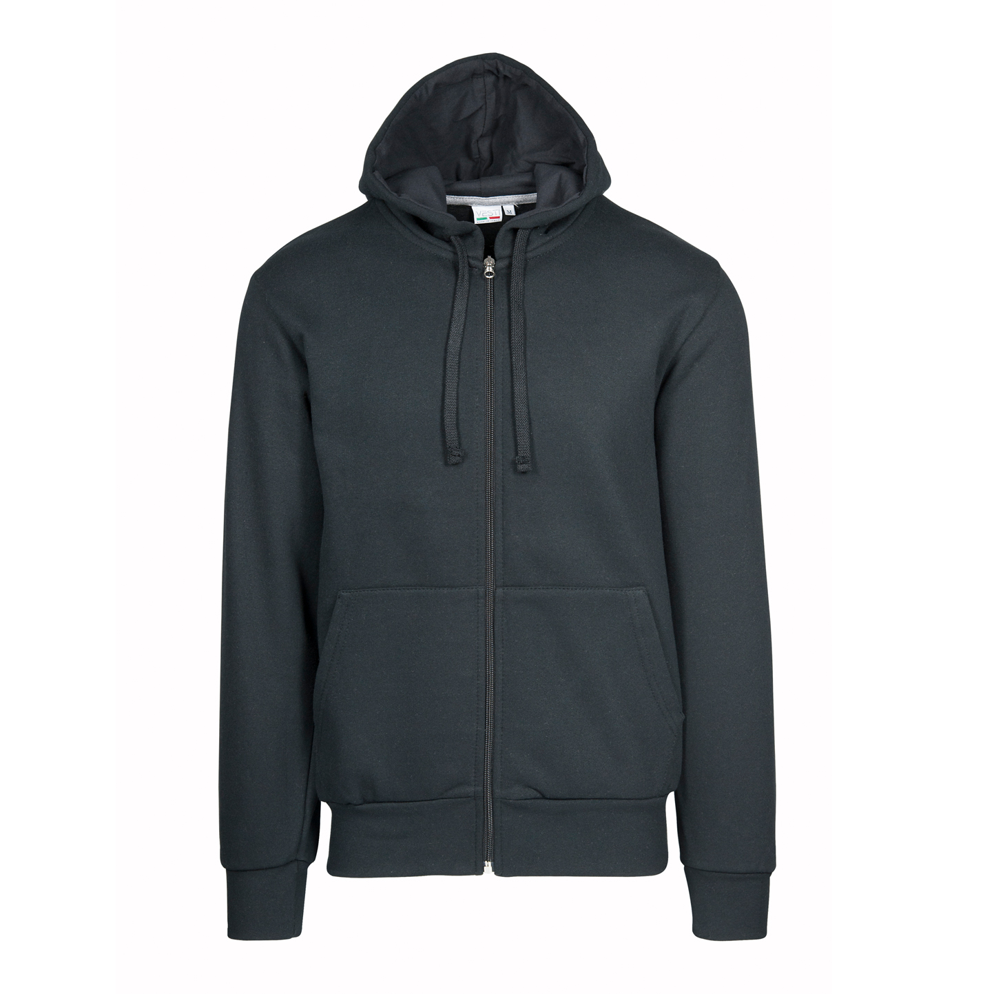 Kinderhoodie met rits - 12 - Zwart
