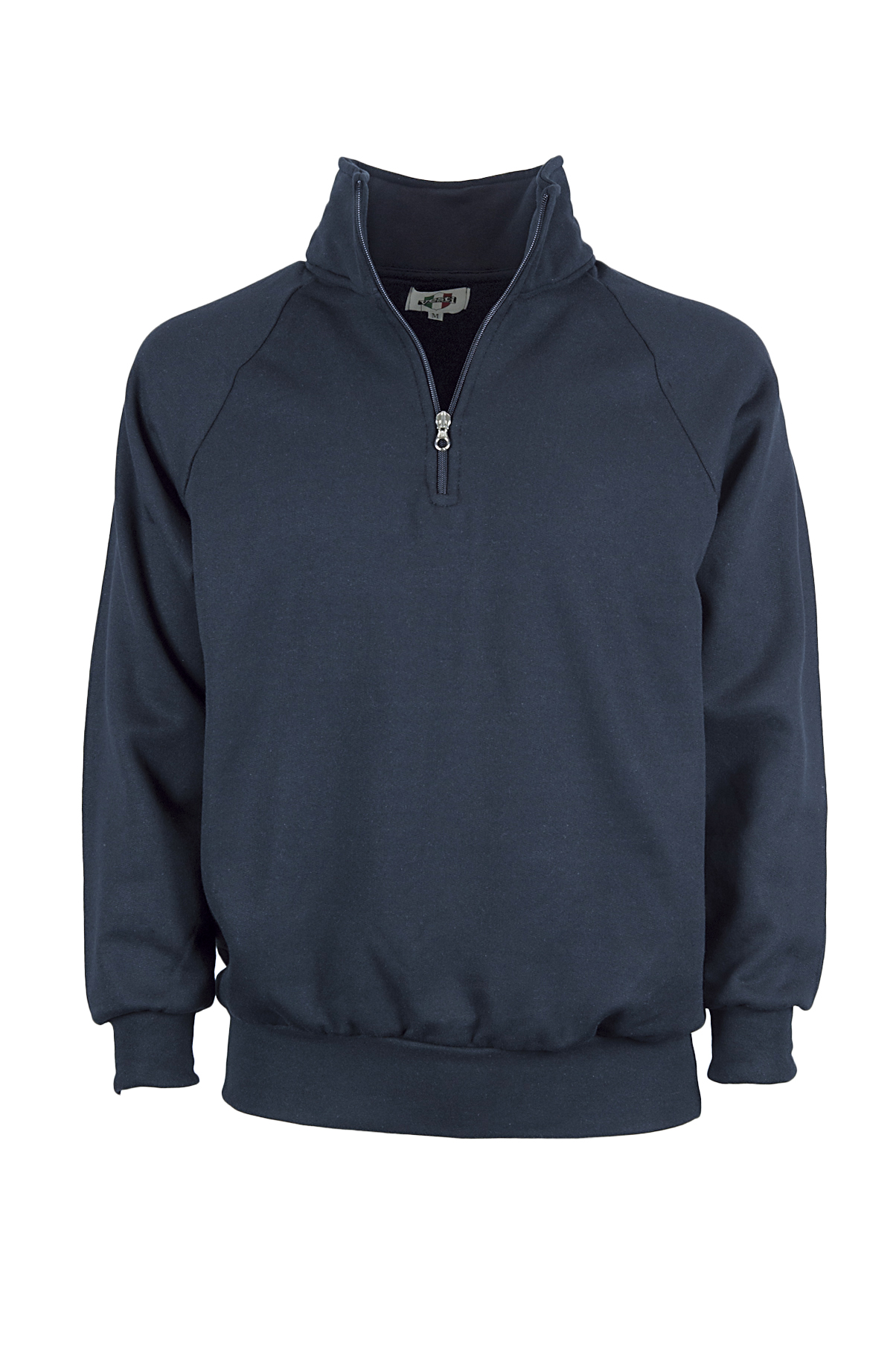 Sweat-shirt à col zippé - 18 - Bleu