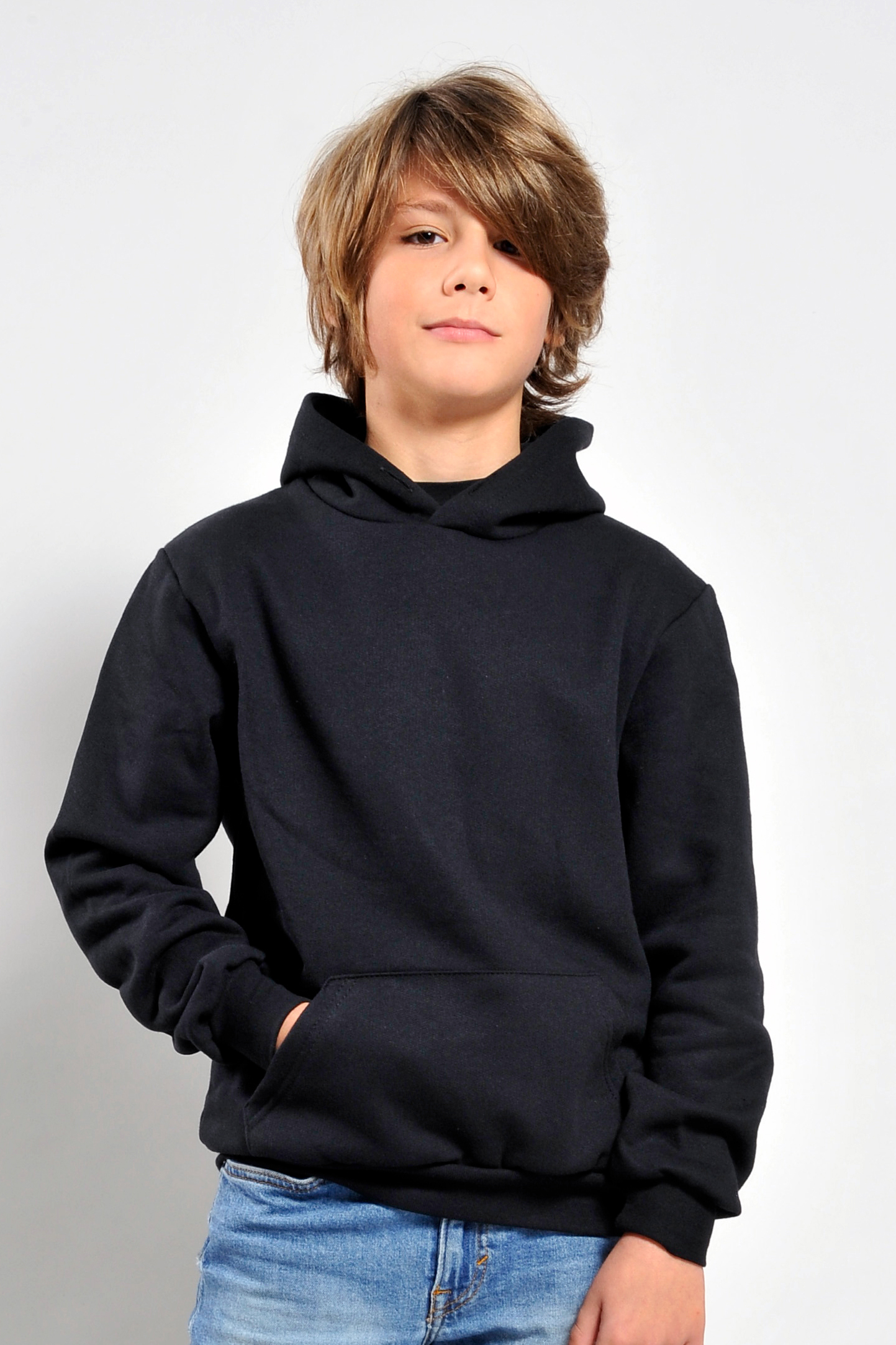 Kinderhoodie van French Terry-stof