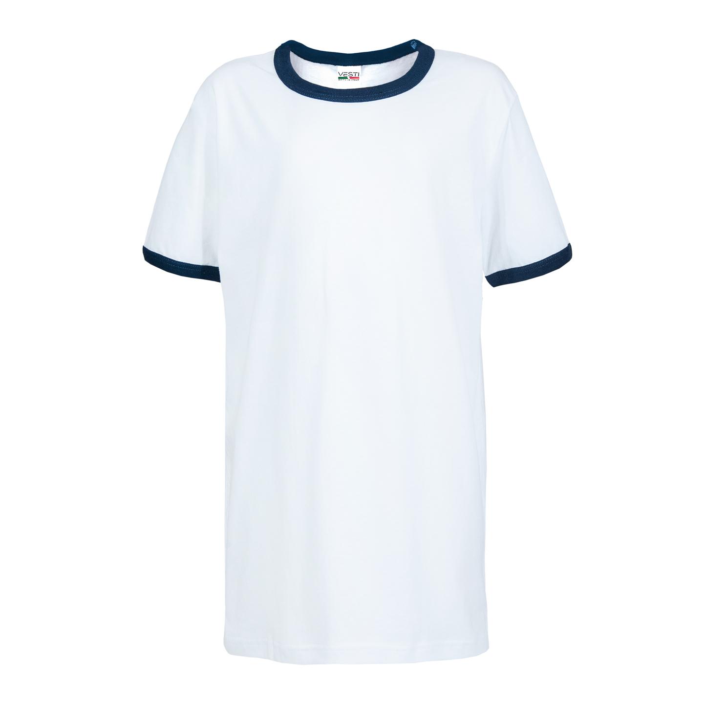 Chemise à manches courtes pour enfants - 99NY - Blanc/Bleu marine