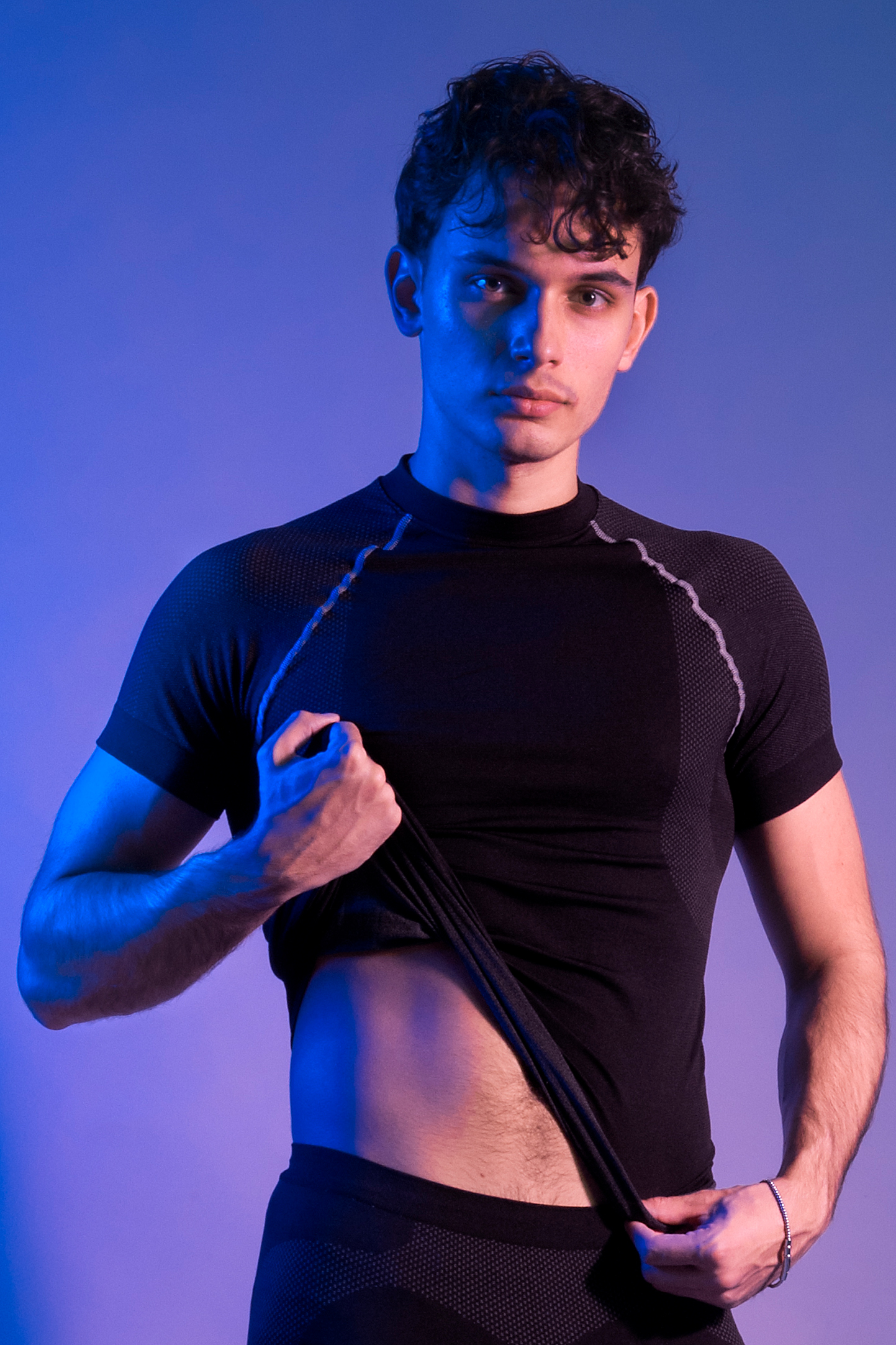 Thermoshirt met ronde hals en korte mouwen