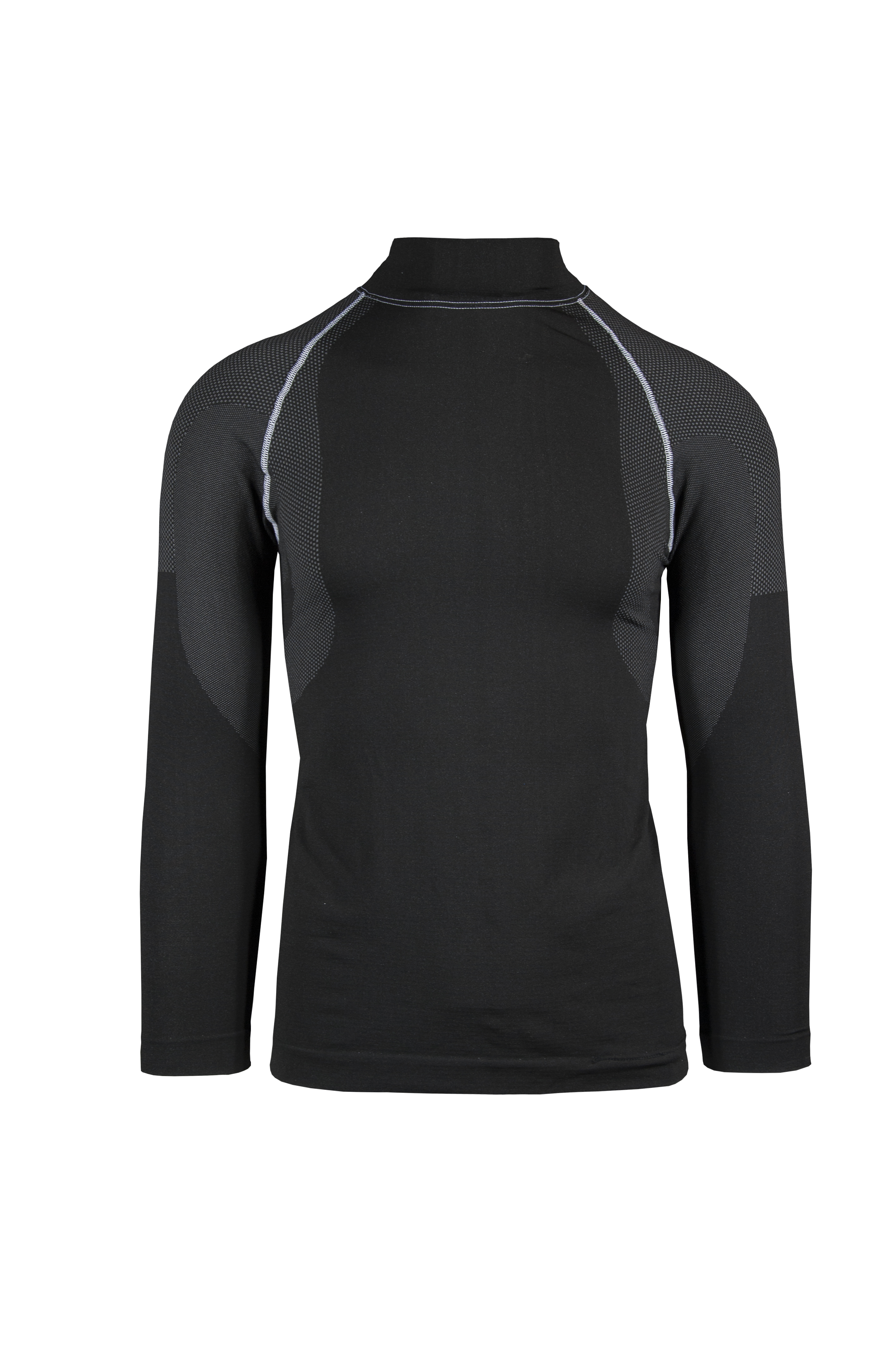T-shirt unisexe à manches longues et col rond Thermal Base  - 11GR - Ombre Noire/Greggio