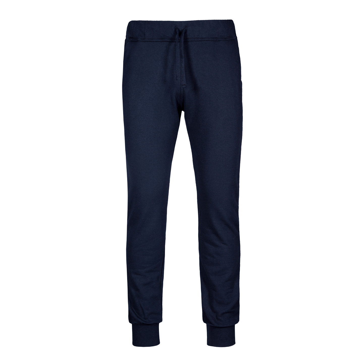 Getailleerde broek van French Terry fleece - 18 - Blauw