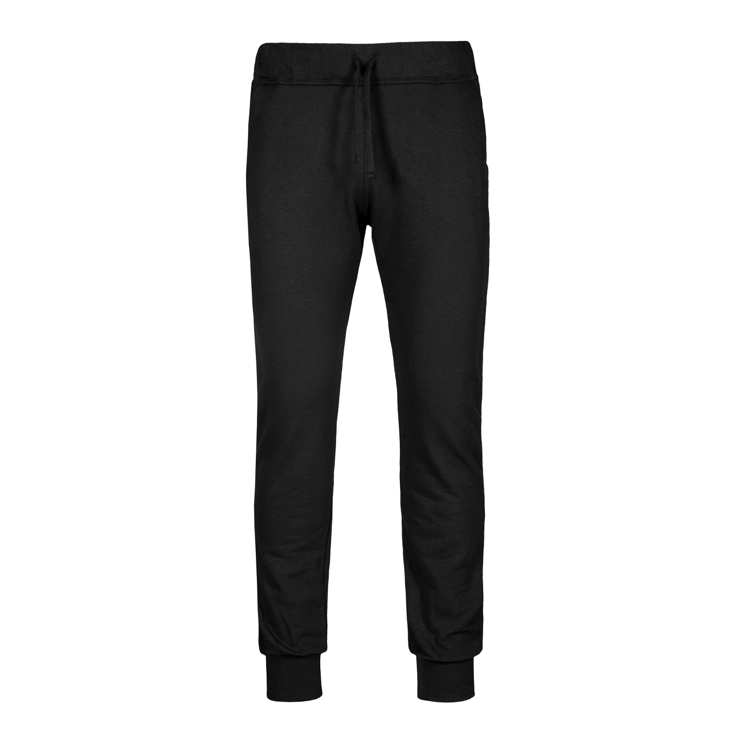 Getailleerde broek van French Terry fleece - 12 - Zwart