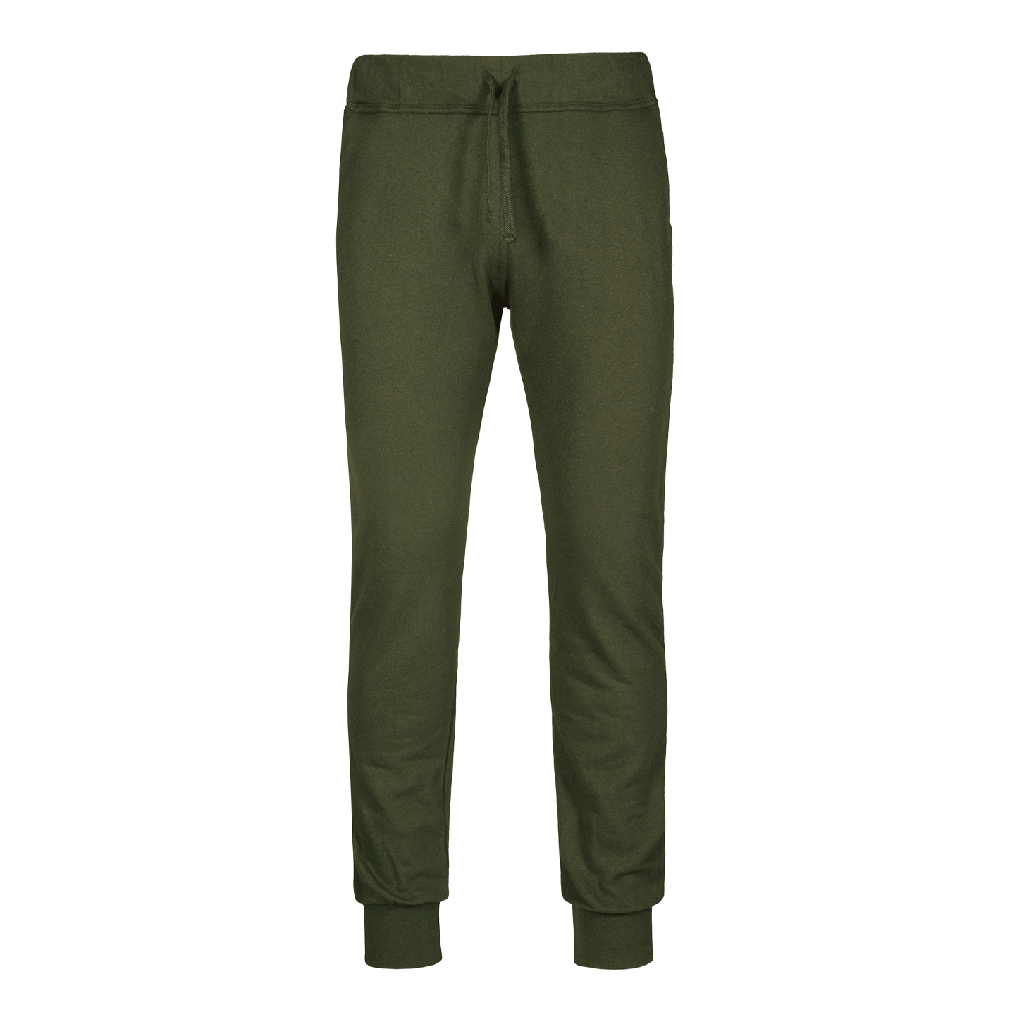 Getailleerde broek van French Terry fleece - 23 - Militair