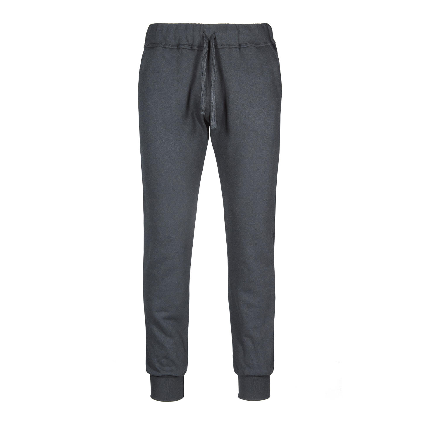 Getailleerde broek van French Terry fleece - 22 - Lood