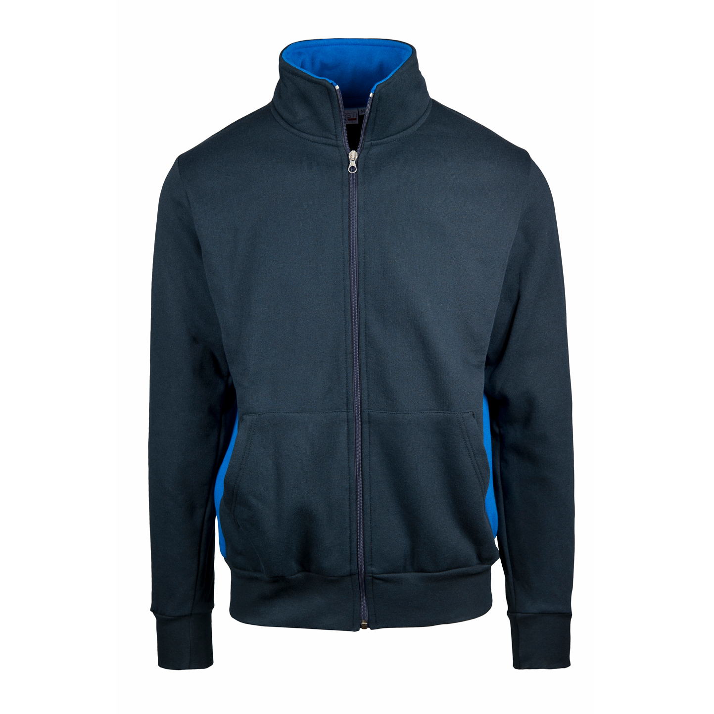 Veste sweat-shirt longue zippée avec côtés contrastés - 1827 - Bleu/Royal Sport S OUT7