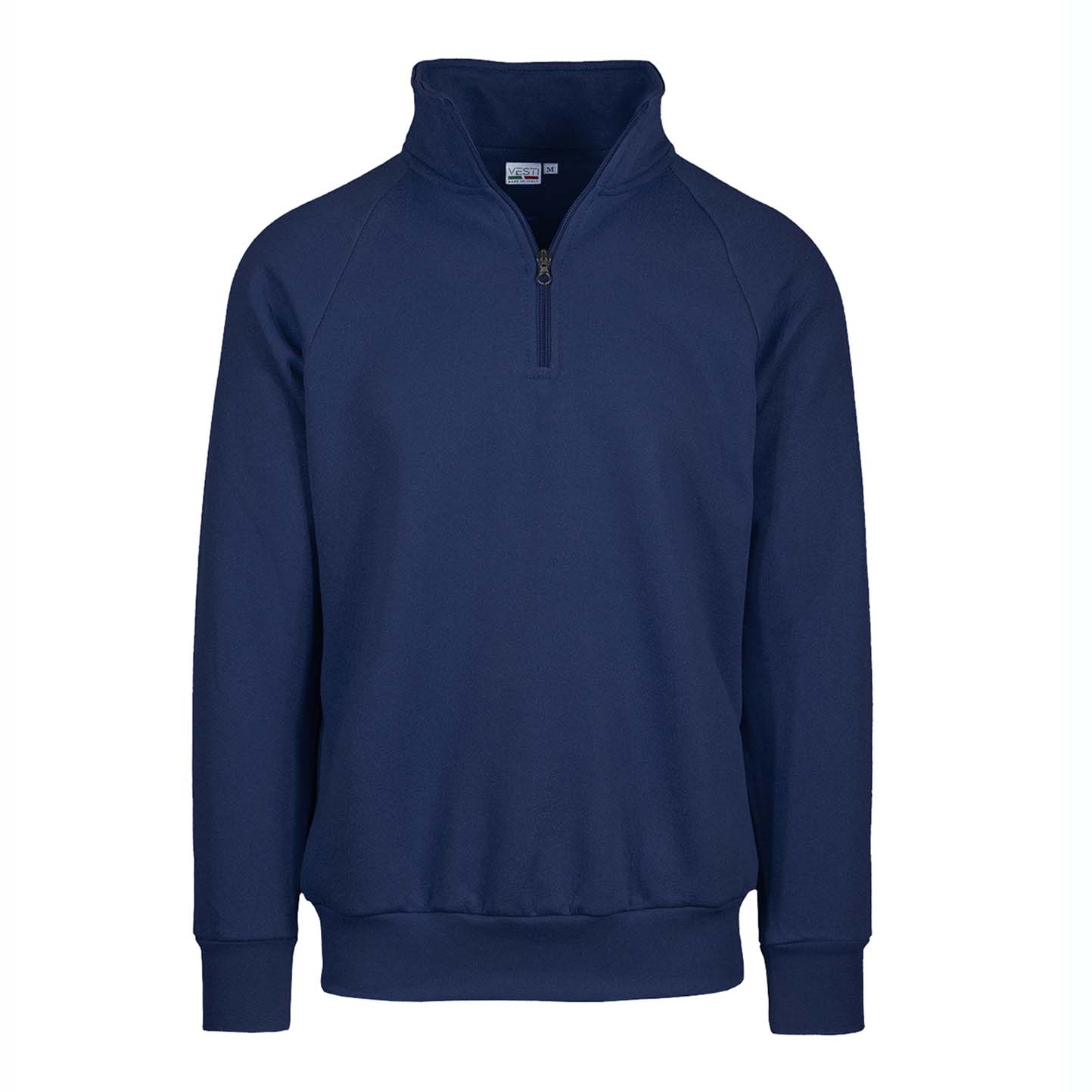 Sweat-shirt à col zippé pour femme - 18 - Bleu