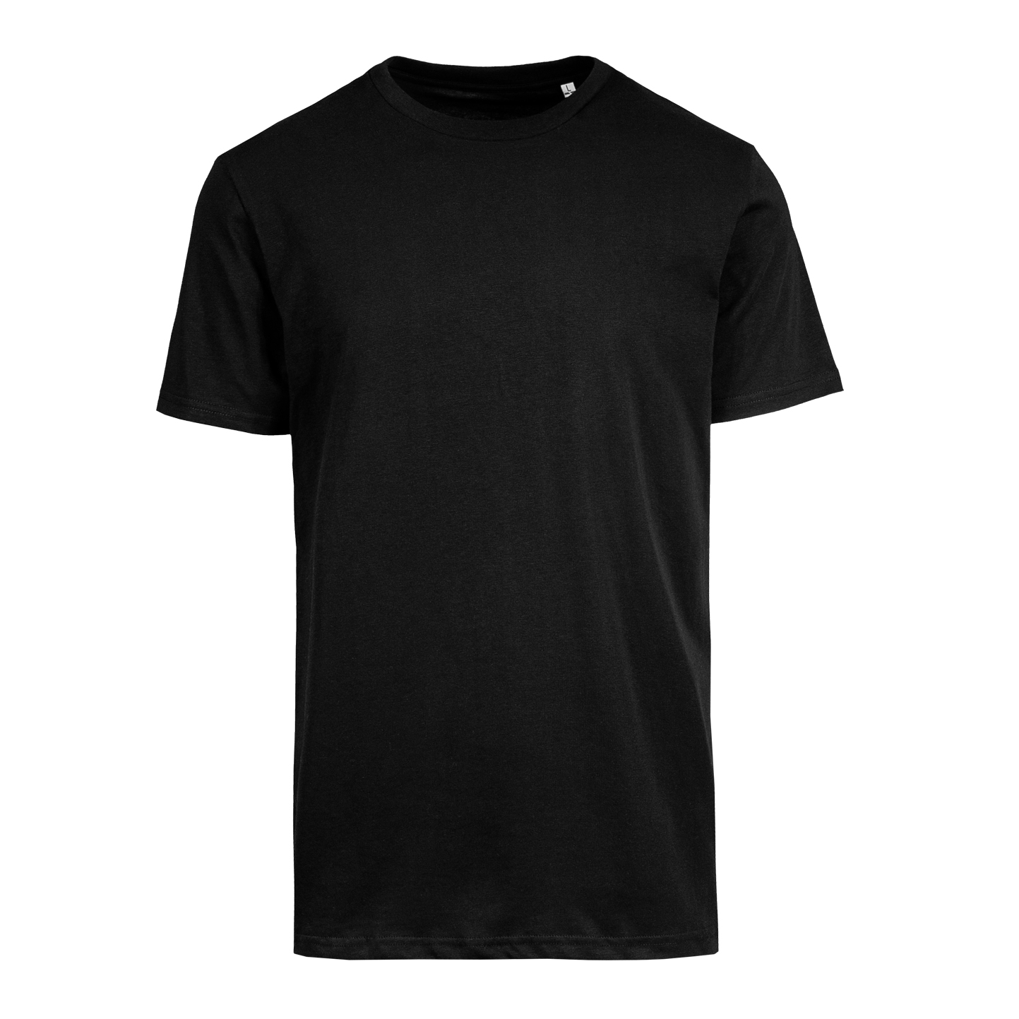 Biologisch T-shirt met ronde hals en korte mouwen - 12 - Zwart