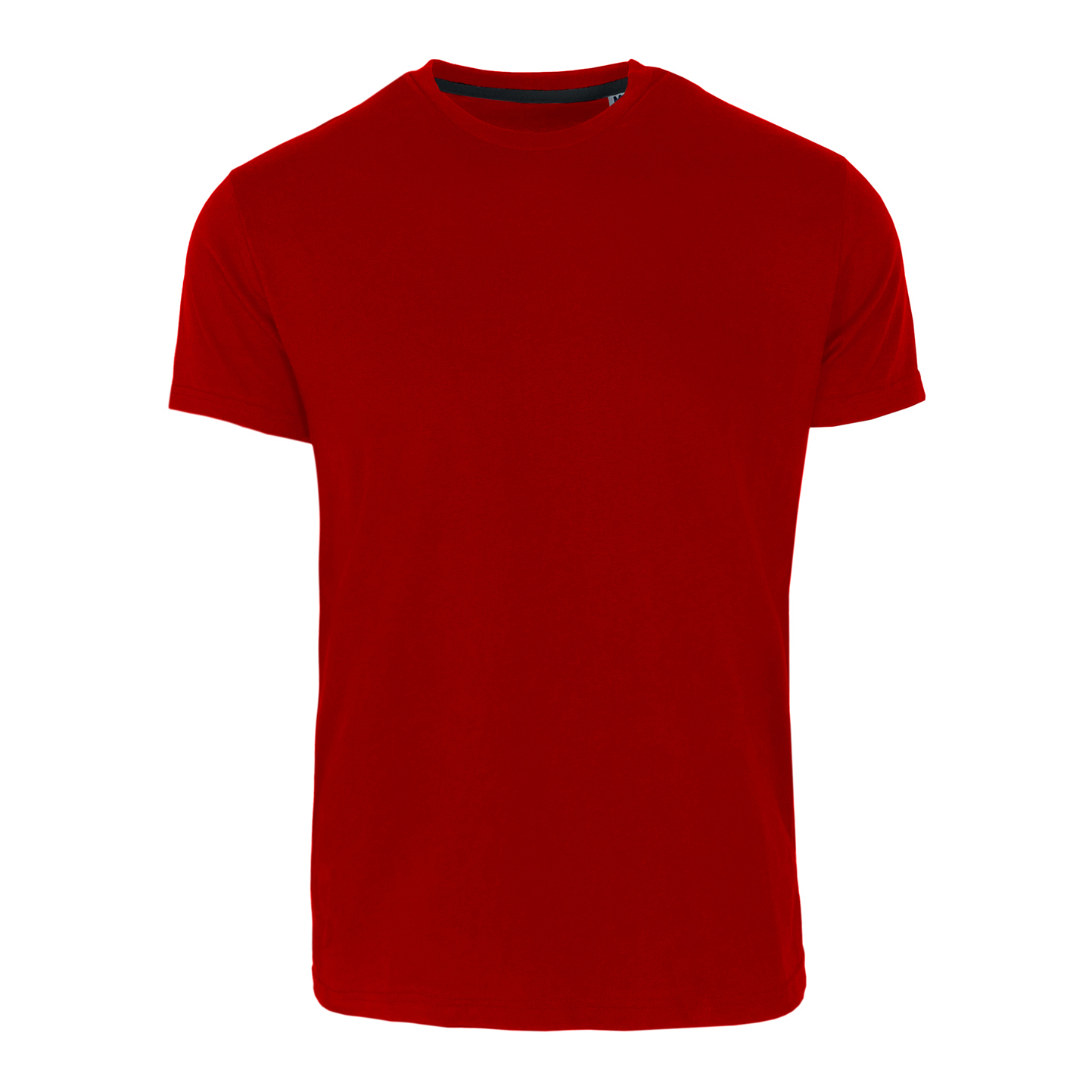 Chemise à manches courtes et col rond coupe mode - RO - Rouge
