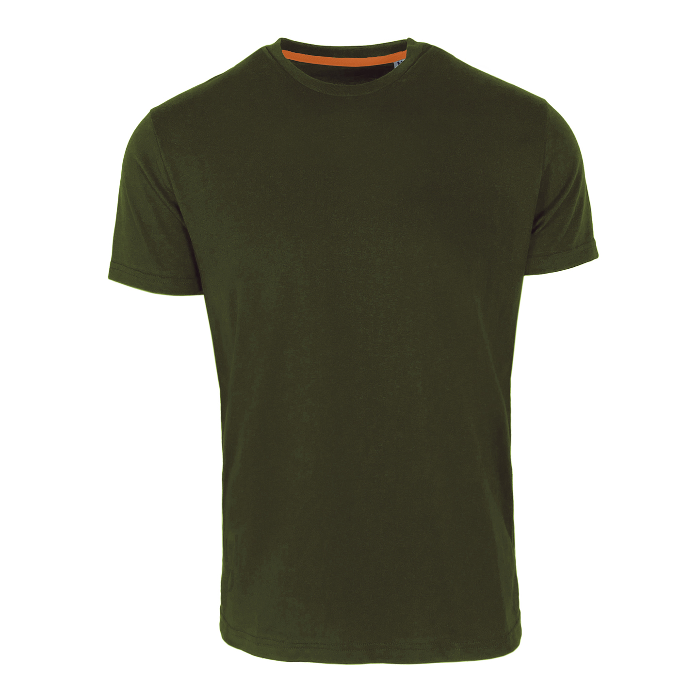 Chemise à manches courtes et col rond coupe mode - BS - Vert militaire