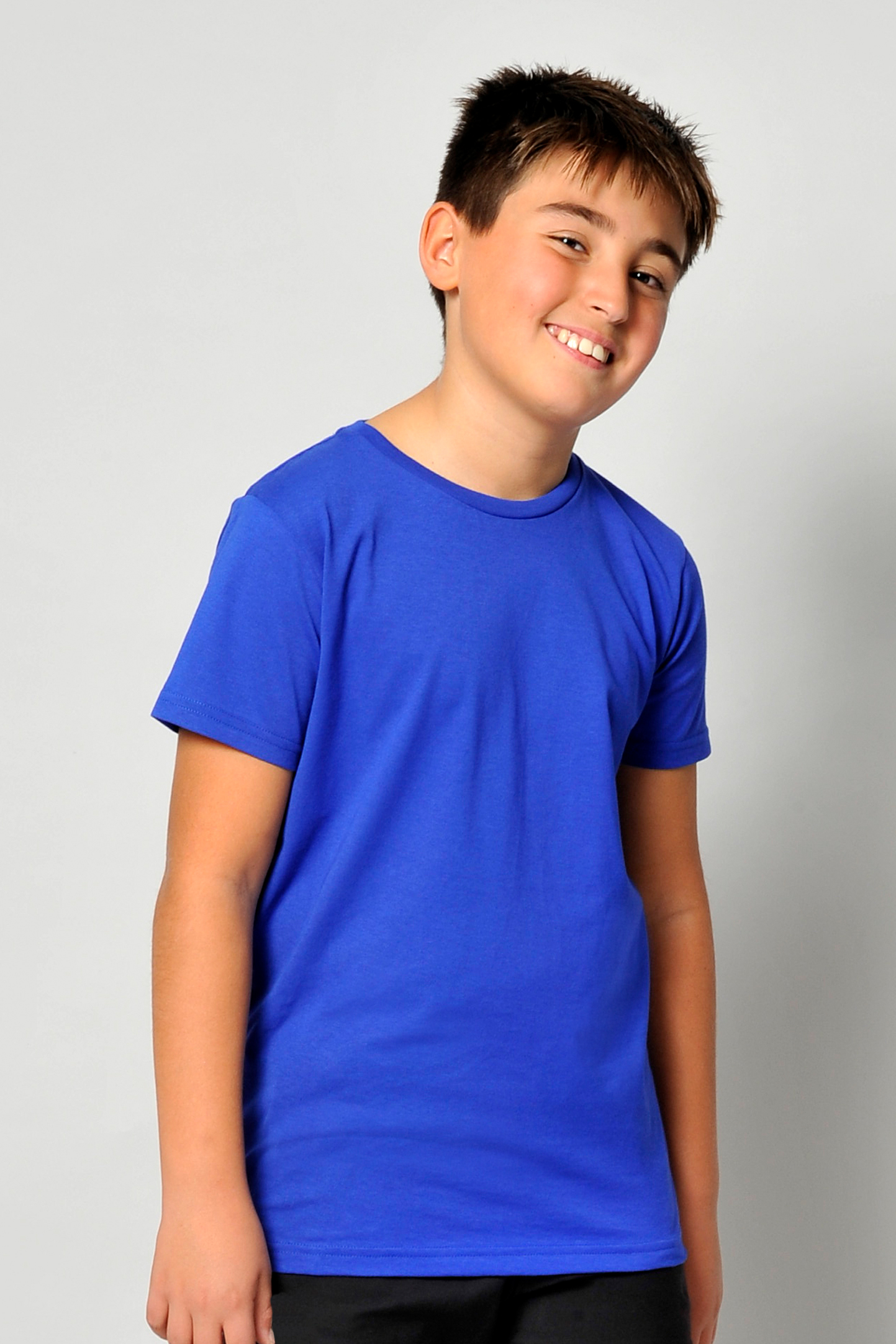 Modieus aansluitend T-shirt met ronde hals en korte mouwen voor kinderen