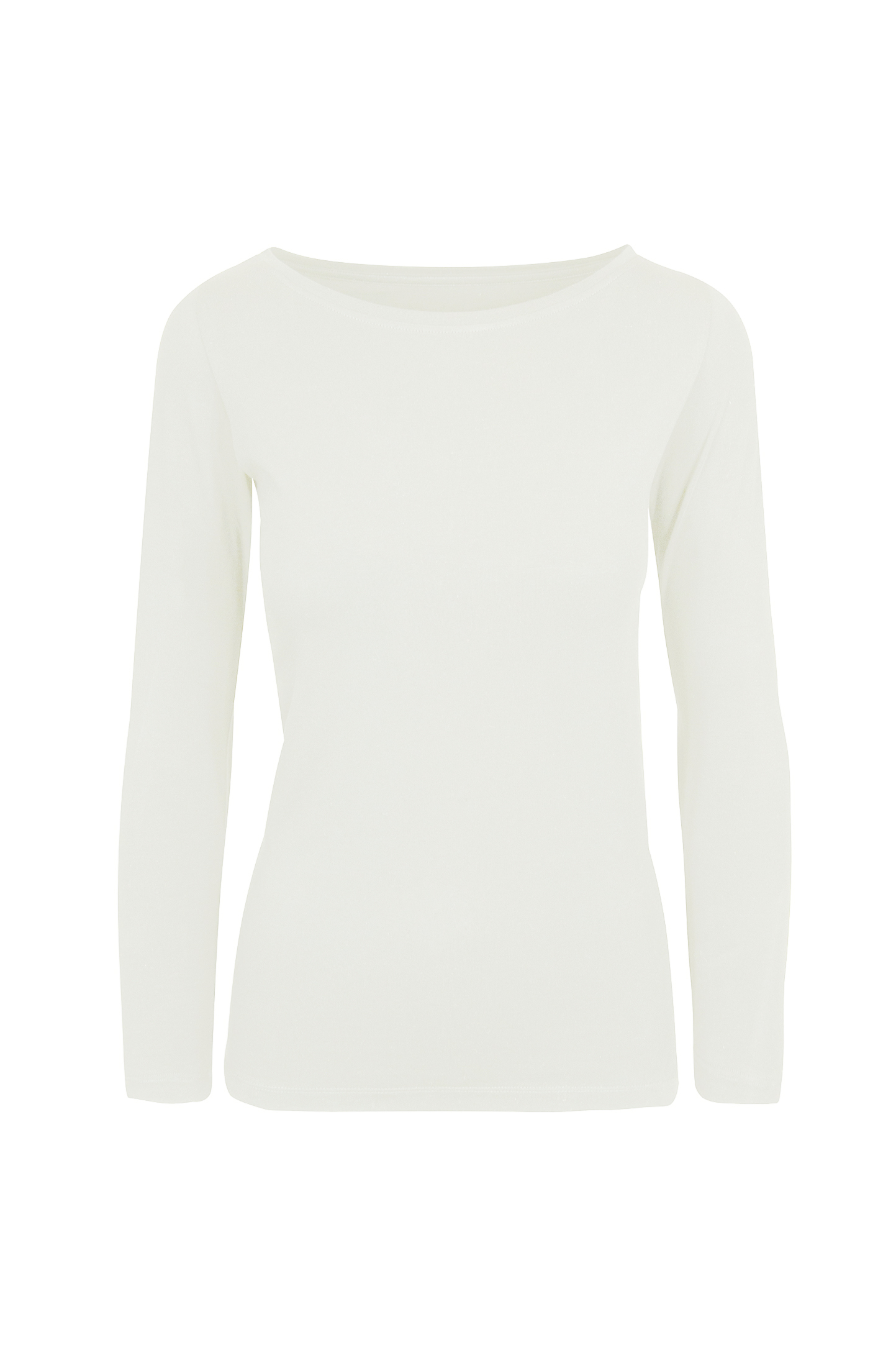 Pull à manches courtes et col rond pour femme - 98 - Blanc crème