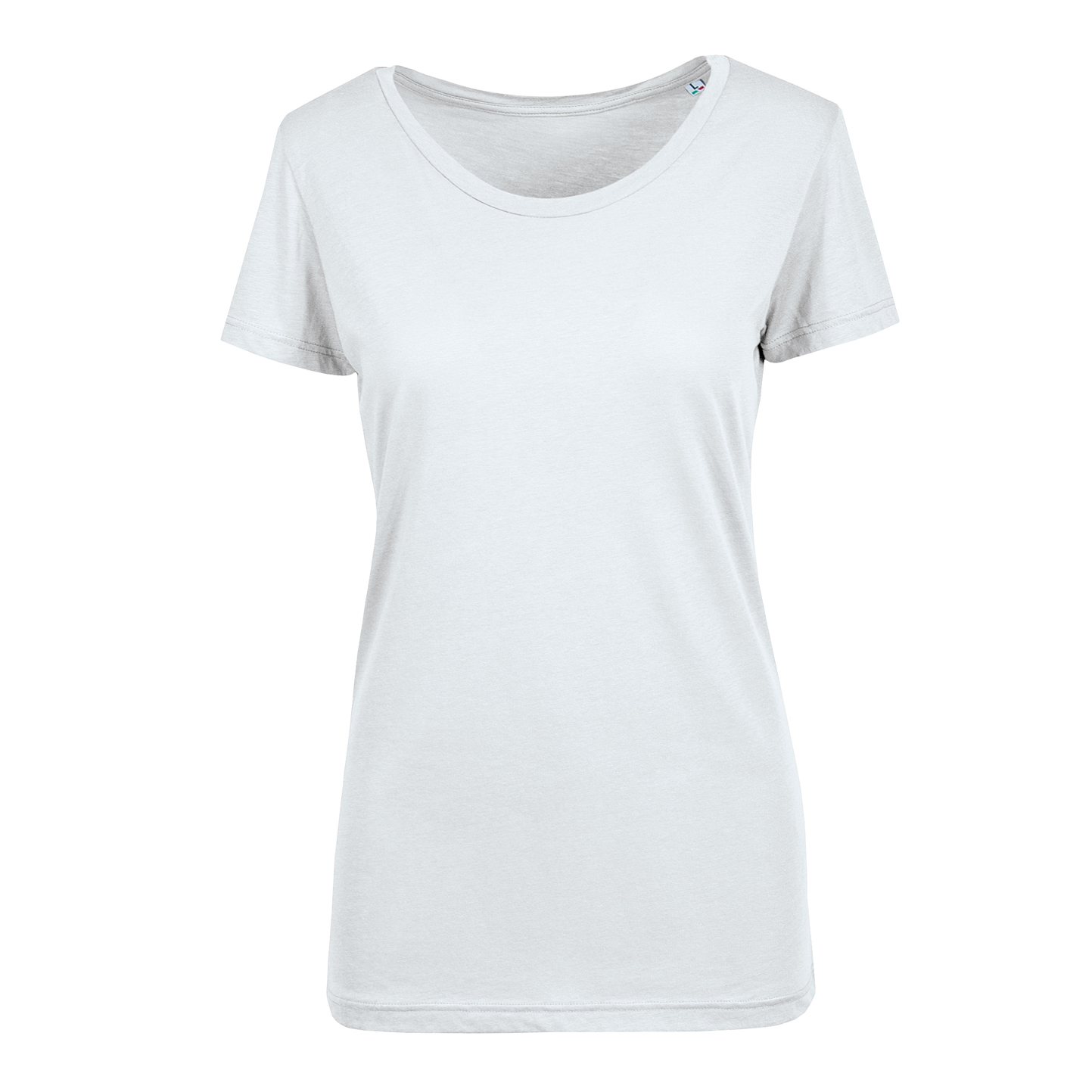Pull en modal pour femme, col rond et manches courtes - 99 - Blanc