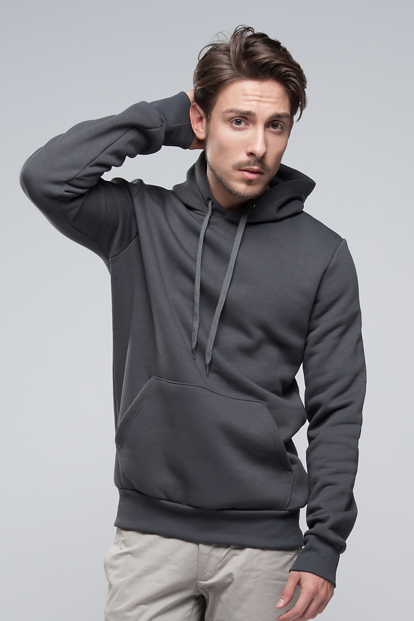 Sweat à capuche unisexe en molleton français