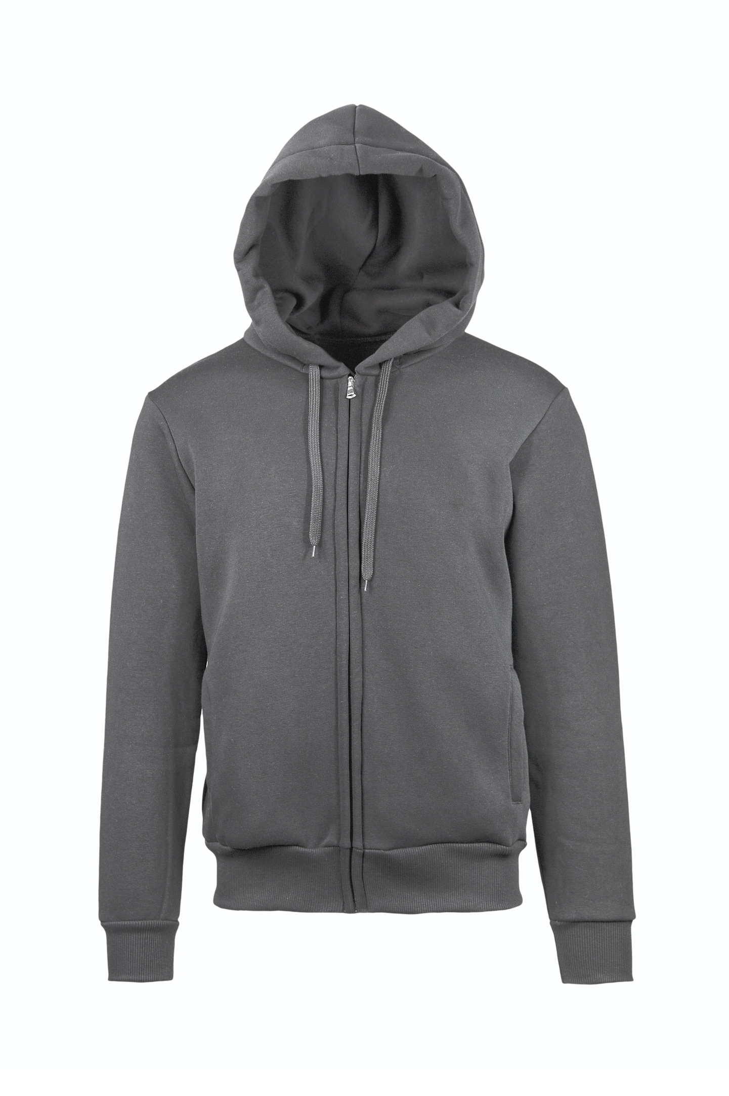 Zachte hoodie met ritssluiting - PS - Donkere lood