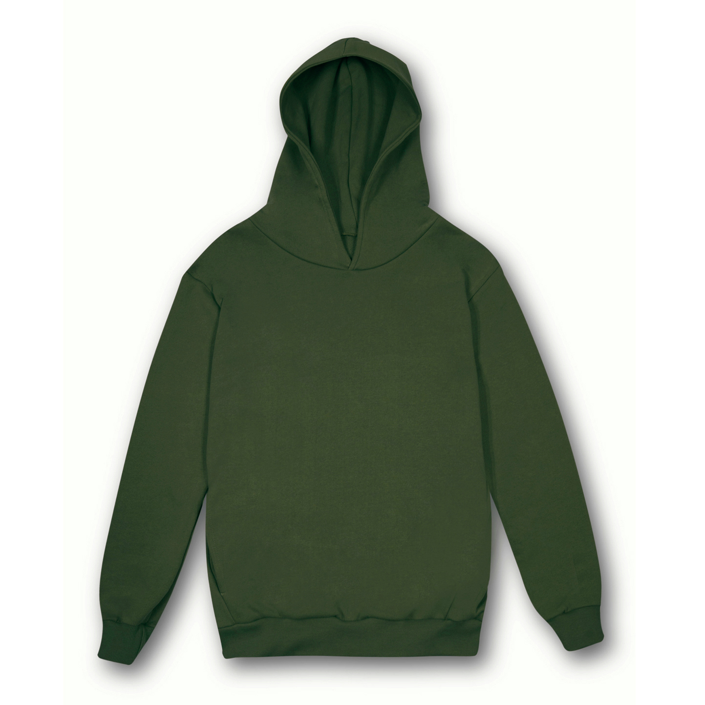 Sweat à capuche doux unisexe Mya, coupe urbaine - VT - Vert forêt