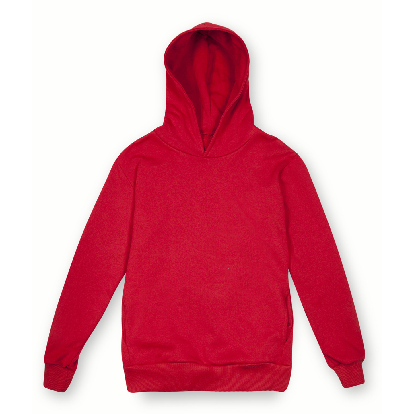 Sweat à capuche doux unisexe Mya, coupe urbaine - RO - Rouge