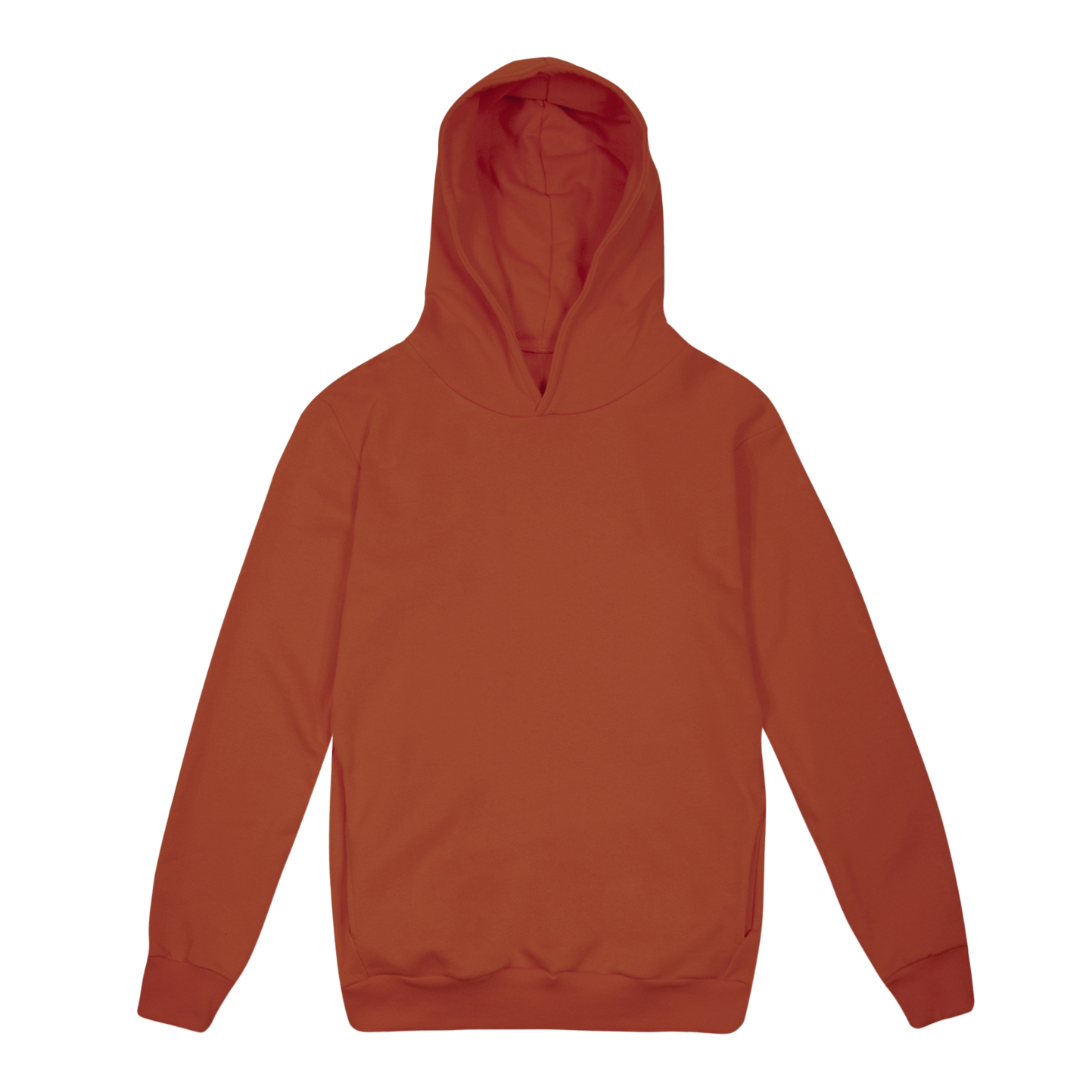 Sweat à capuche doux unisexe Mya, coupe urbaine - TG - Tuile