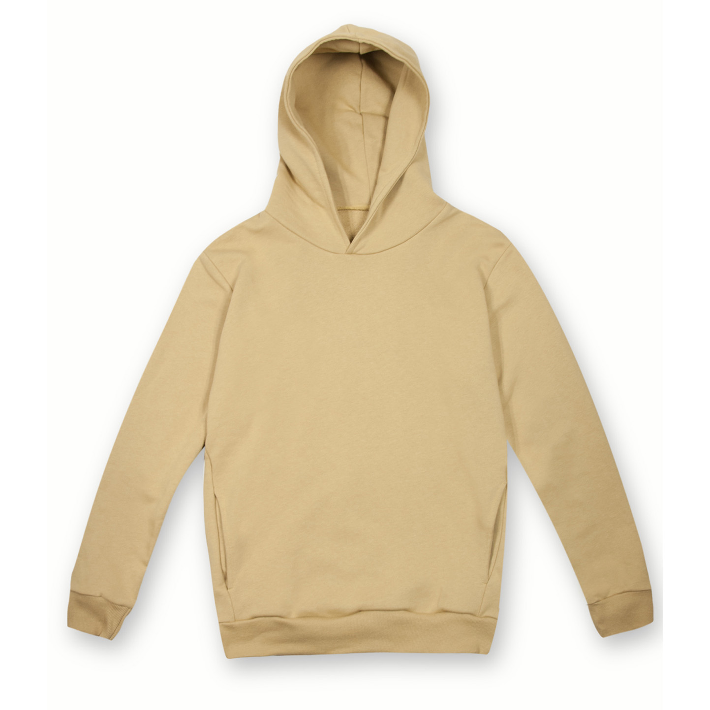 Sweat à capuche unisexe Sya en molleton, coupe urbaine - CL - Chameau