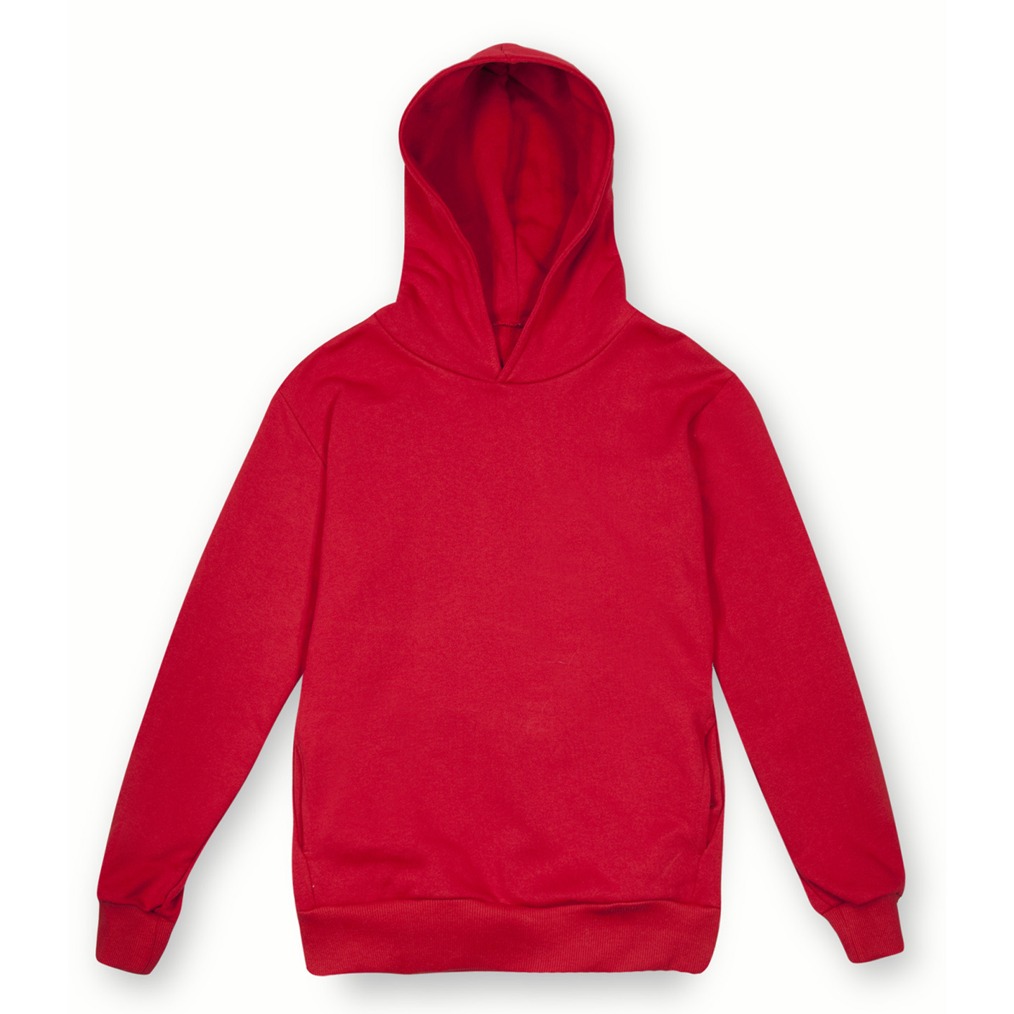 Sweat à capuche unisexe Sya en molleton, coupe urbaine - RO - Rouge