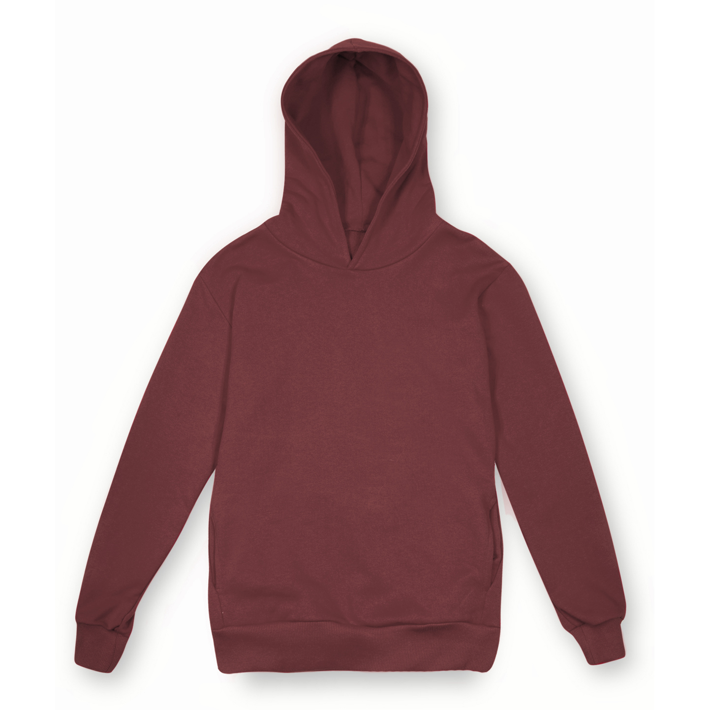 Sweat à capuche unisexe Sya en molleton, coupe urbaine - BX - Bordeaux