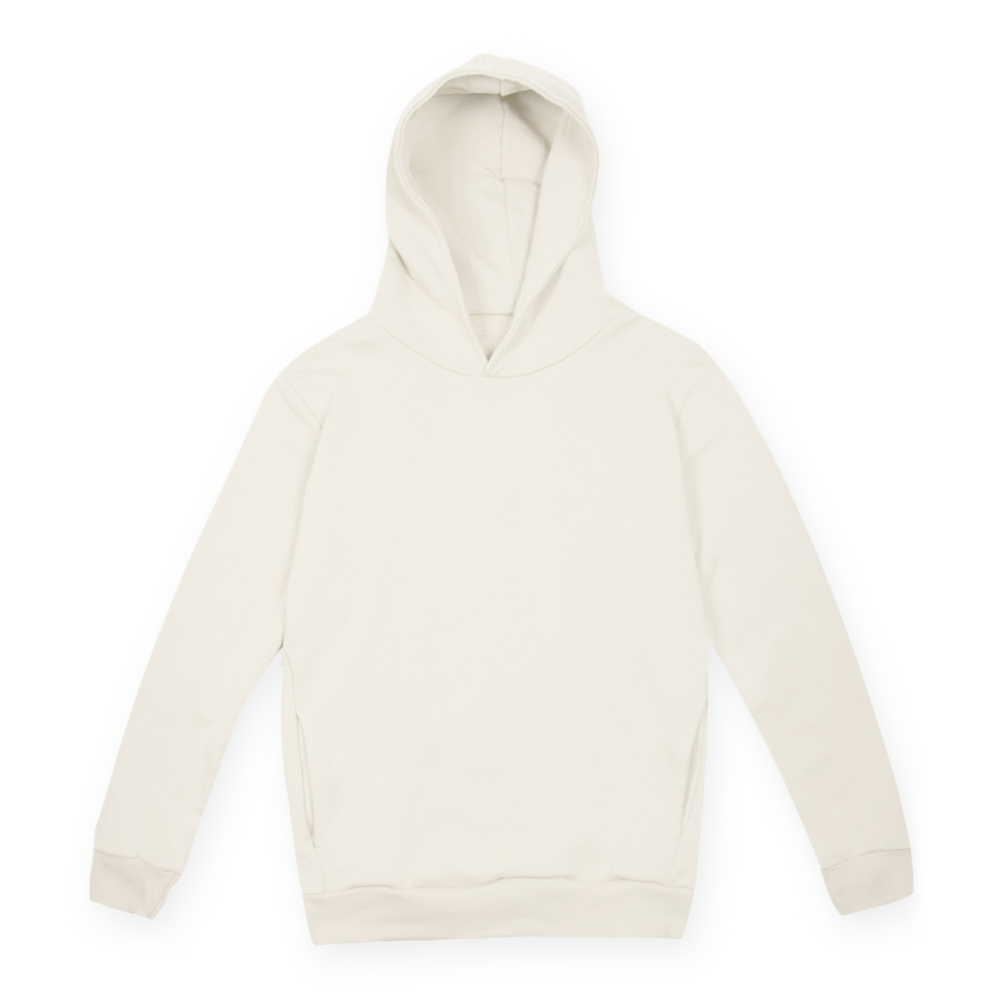 Sweat à capuche unisexe Sya en molleton, coupe urbaine - 98 - Blanc crème