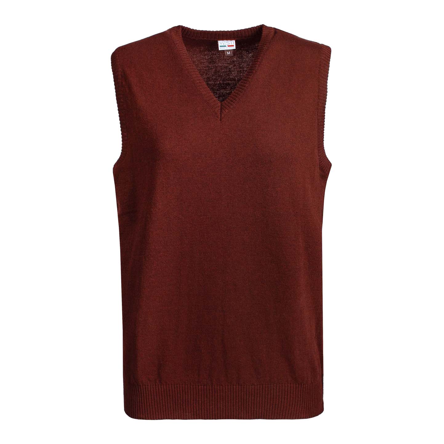 pull sans manches unisexe à col en V - 078 - Bordeaux