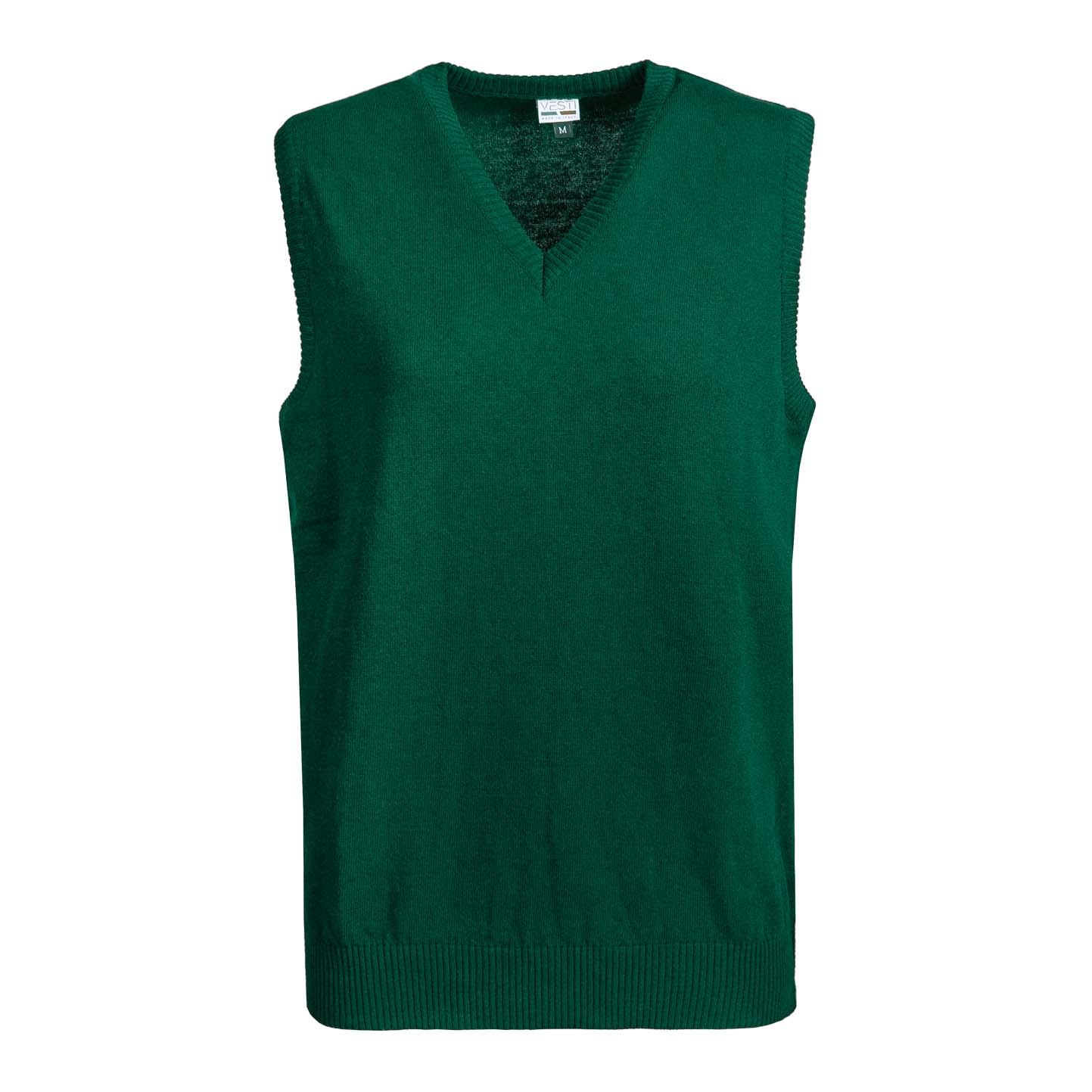 pull sans manches unisexe à col en V - 55G - Vert foncé