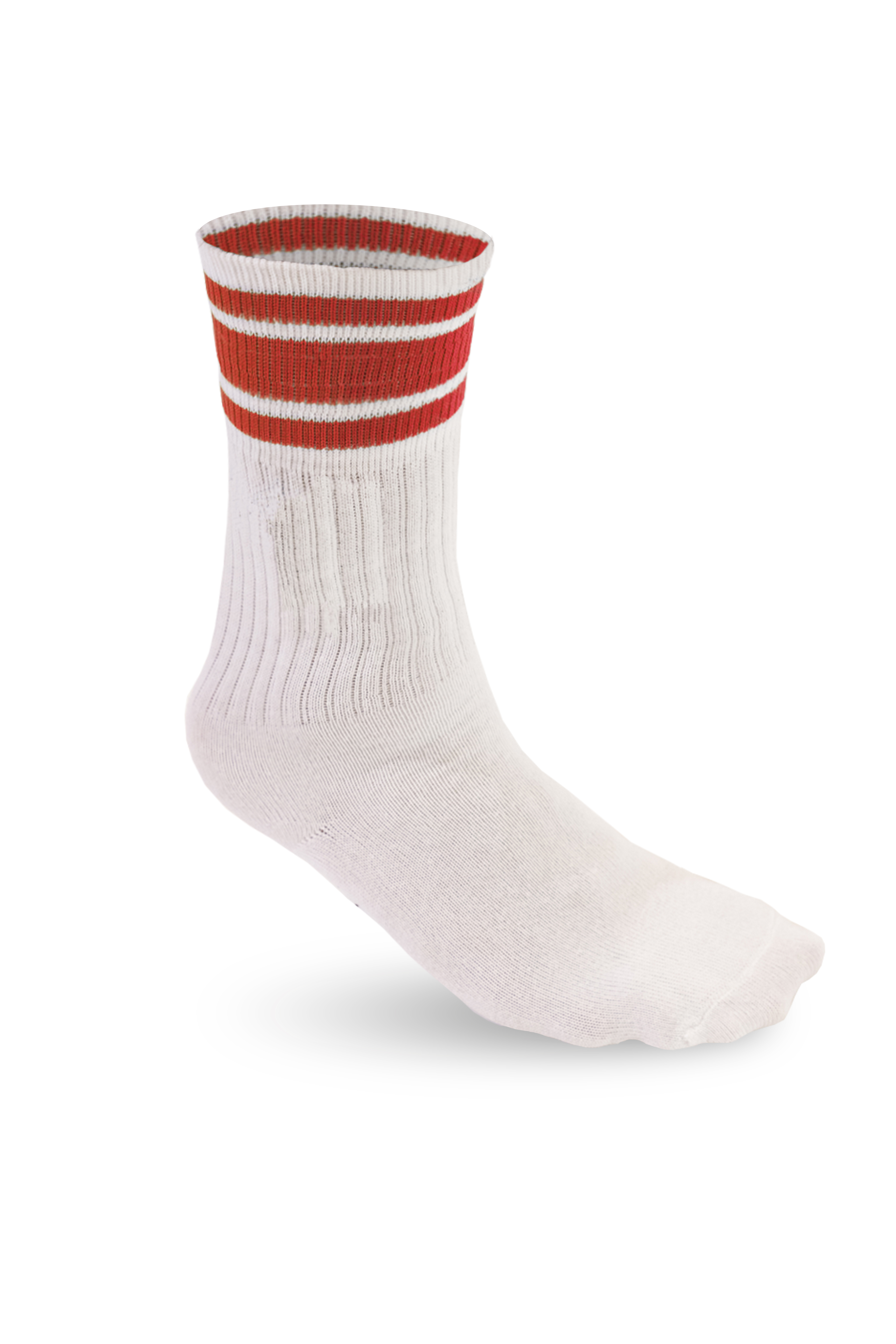 Chaussettes de basket-ball - 9928 - Blanc/Rouge